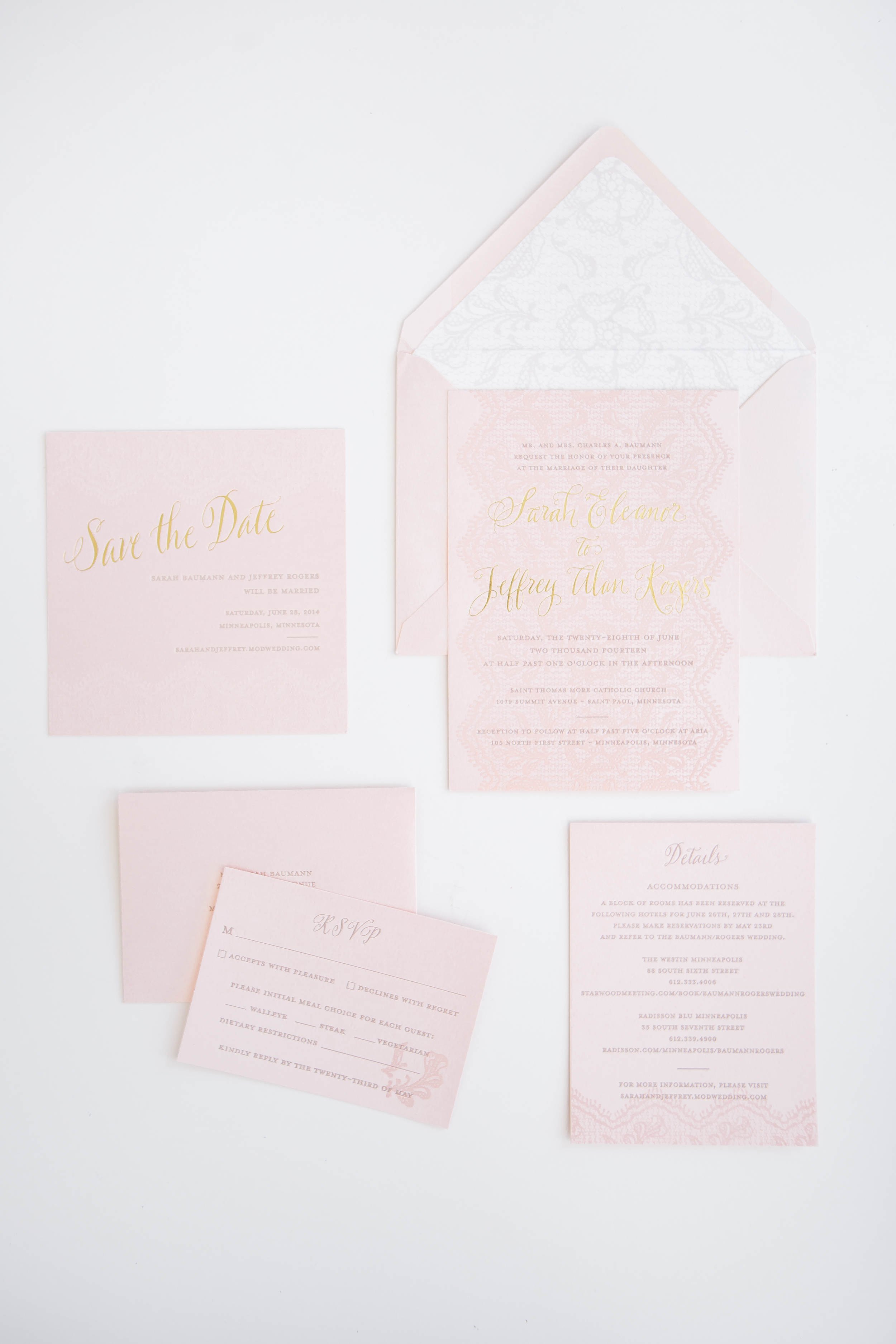 Letterpress Invitation - Photography by Canary Grey Photography