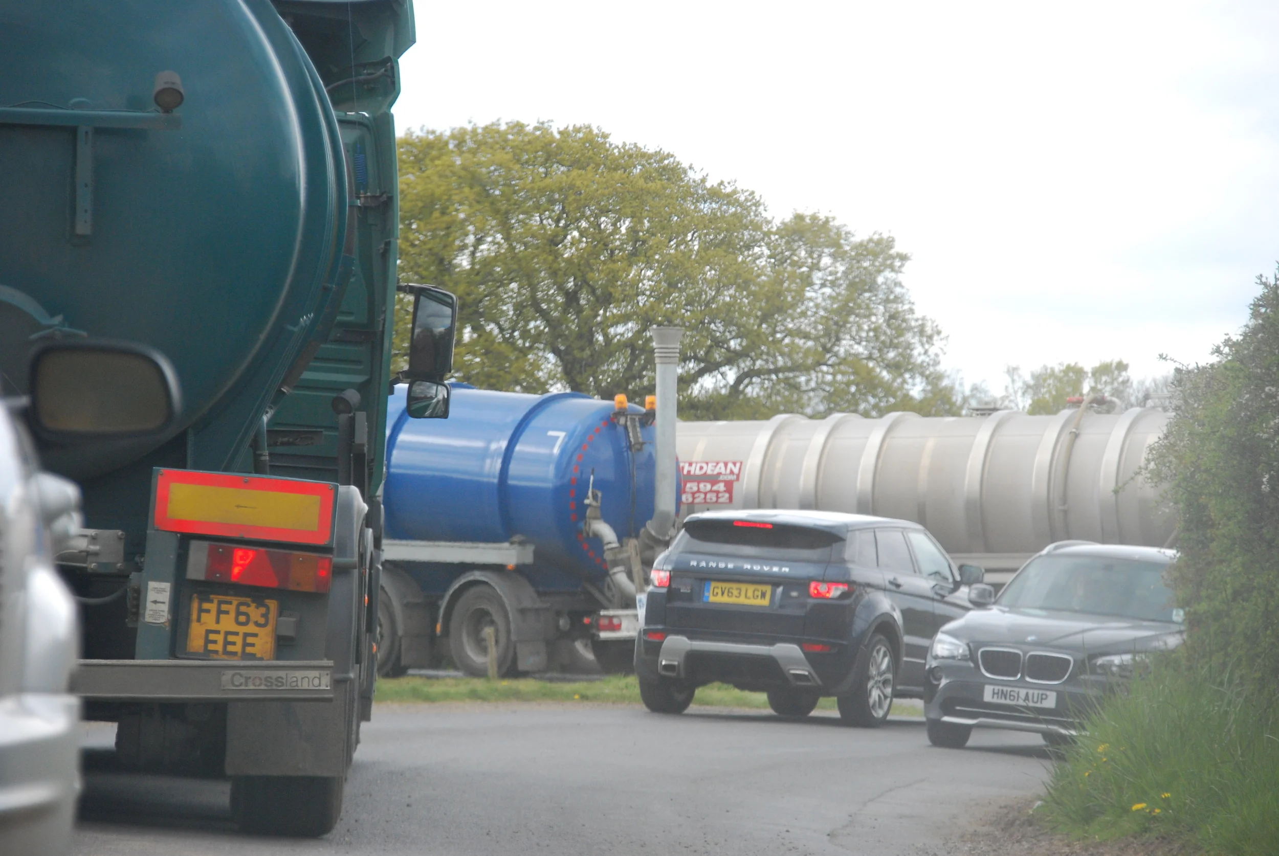 Entrance to Crouchland Biogas around 3pm today