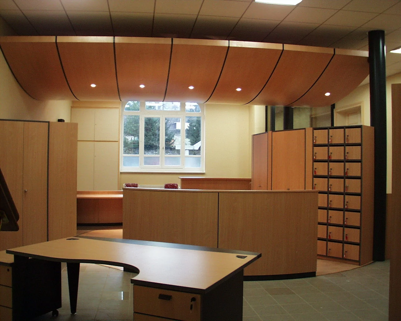 Plafond suspendu cintré