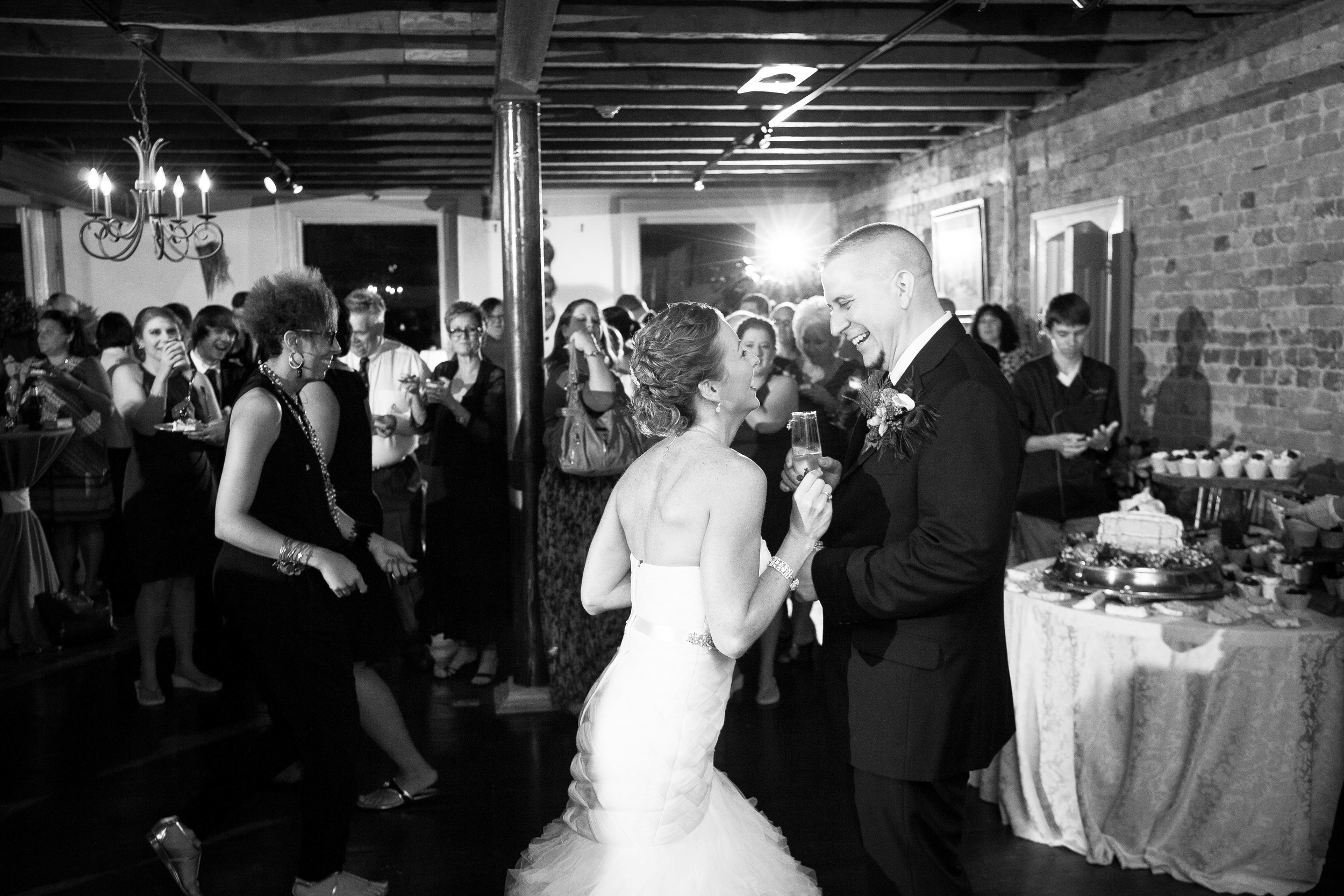 The kyle house wedding photo blacksburg virginia wedding photographer and portrait photographer Bent-Lee Carr Photography bride and groom in love in black and white