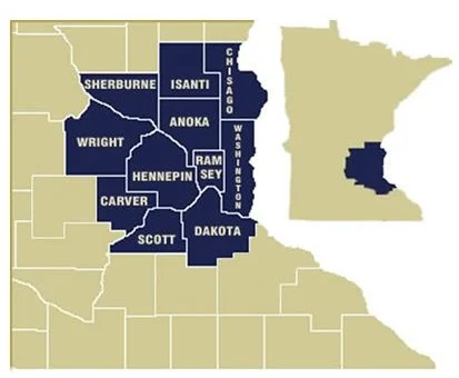 Zip Codes: 55005; 55010; 55011; 55024; 55025; 55031; 55033; 55038; 55040; 55044; 55065; 55068; 55075; 55076; 55077; 55079; 55085; 55092; 55101; 55102; 55103; 55104; 55105; 55106; 55107; 55108; 55109; 55110; 55111; 55112; 55113; 55114; 55116; 55117; 55118; 55119; 55120; 55121; 55122; 55123; 55124; 55126; 55127; 55130; 55133; 55144; 55145; 55146; 55150; 55155; 55161; 55164; 55165; 55166; 55168; 55169; 55170; 55171; 55172; 55175; 55177; 55187; 55188; 55191; 55301; 55302; 55303; 55304; 55305; 55306; 55308; 55309; 55311; 55313; 55316; 55319; 55320; 55321; 55323; 55327; 55328; 55330; 55331; 55337; 55340; 55341; 55343; 55344; 55345; 55346; 55347; 55348; 55349; 55356; 55357; 55358; 55359; 55361; 55362; 55363; 55364; 55365; 55369; 55373; 55374; 55375; 55376; 55377; 55380; 55382; 55384; 55390; 55391; 55392; 55393; 55398; 55401; 55402; 55403; 55404; 55405; 55406; 55407; 55408; 55409; 55410; 55411; 55412; 55413; 55414; 55415; 55416; 55417; 55418; 55419; 55420; 55422; 55423; 55424; 55425; 55426; 55427; 55428; 55429; 55430; 55431; 55432; 55433; 55434; 55435; 55436; 55437; 55438; 55439; 55440; 55441; 55442; 55443; 55444; 55445; 55446; 55447; 55448; 55449; 55450; 55454; 55455; 55458; 55459; 55460; 55467; 55468; 55470; 55472; 55473; 55474; 55478; 55479; 55480; 55483; 55484; 55485; 55486; 55487; 55488; 55565; 55569; 55570; 55571; 55572; 55573; 55574; 55575; 55576; 55577; 55578; 55579; 55580; 55581; 55582; 55584; 55585; 55586; 55587; 55588; 55589; 55590; 55591; 55592; 55593; 55595; 55596; 55597; 55598; 55599