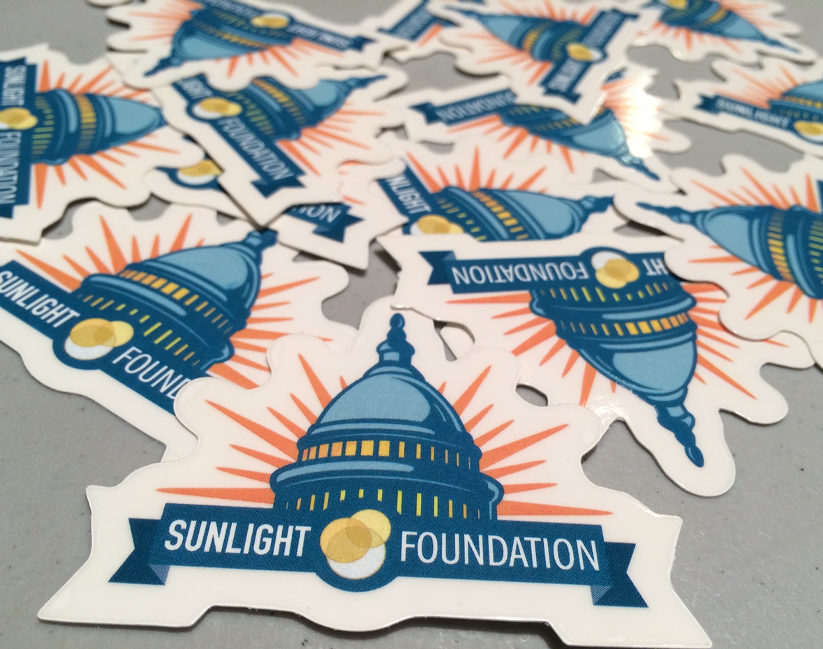 Sunlight Foundation stickers