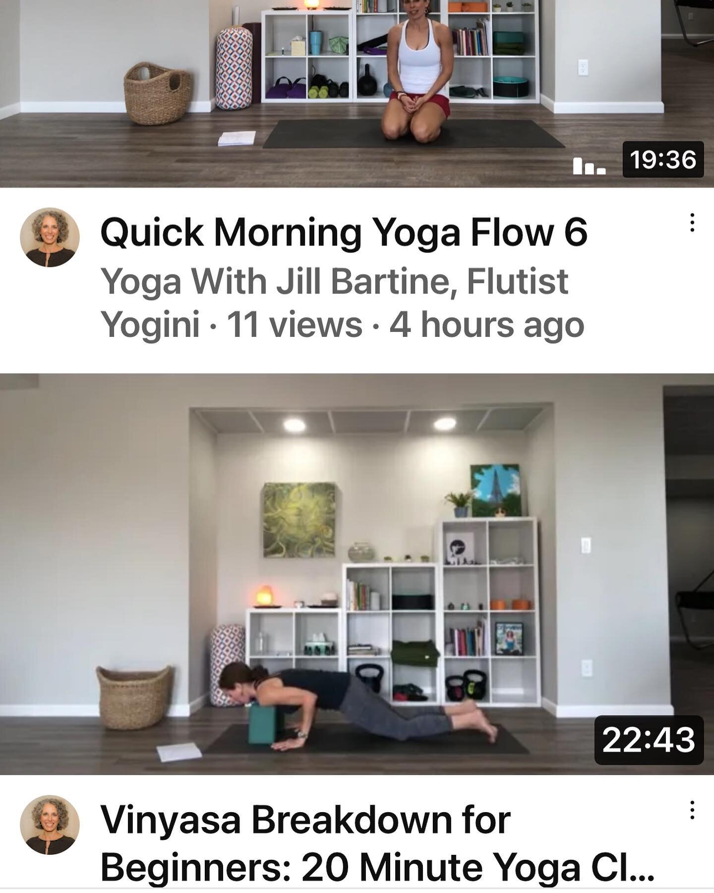 More YouTube videos ready for you - I&rsquo;m adding ten each week! #yogaathome #yogavideo #yoga #yogateacher #beginneryoga