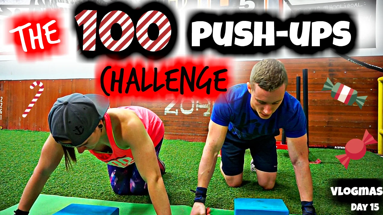 100 PUSH-UP COUPLES CHALLENGE | Vlogmas Day 15