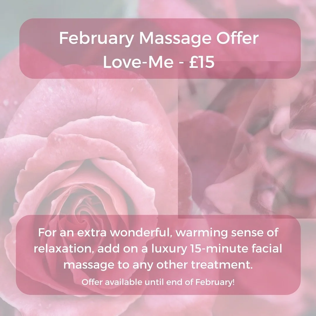 HOLISTIC MASSAGE 🙌  FEBRUARY OFFER 💗 - THE LOVE ME 💗

Introducing The Love Me luxury facial massage. 

Complete your massage with this soothing facial massage with Moa Apothecary Aphrodite Facial Oil and hot stones, designed for you to feel an ext