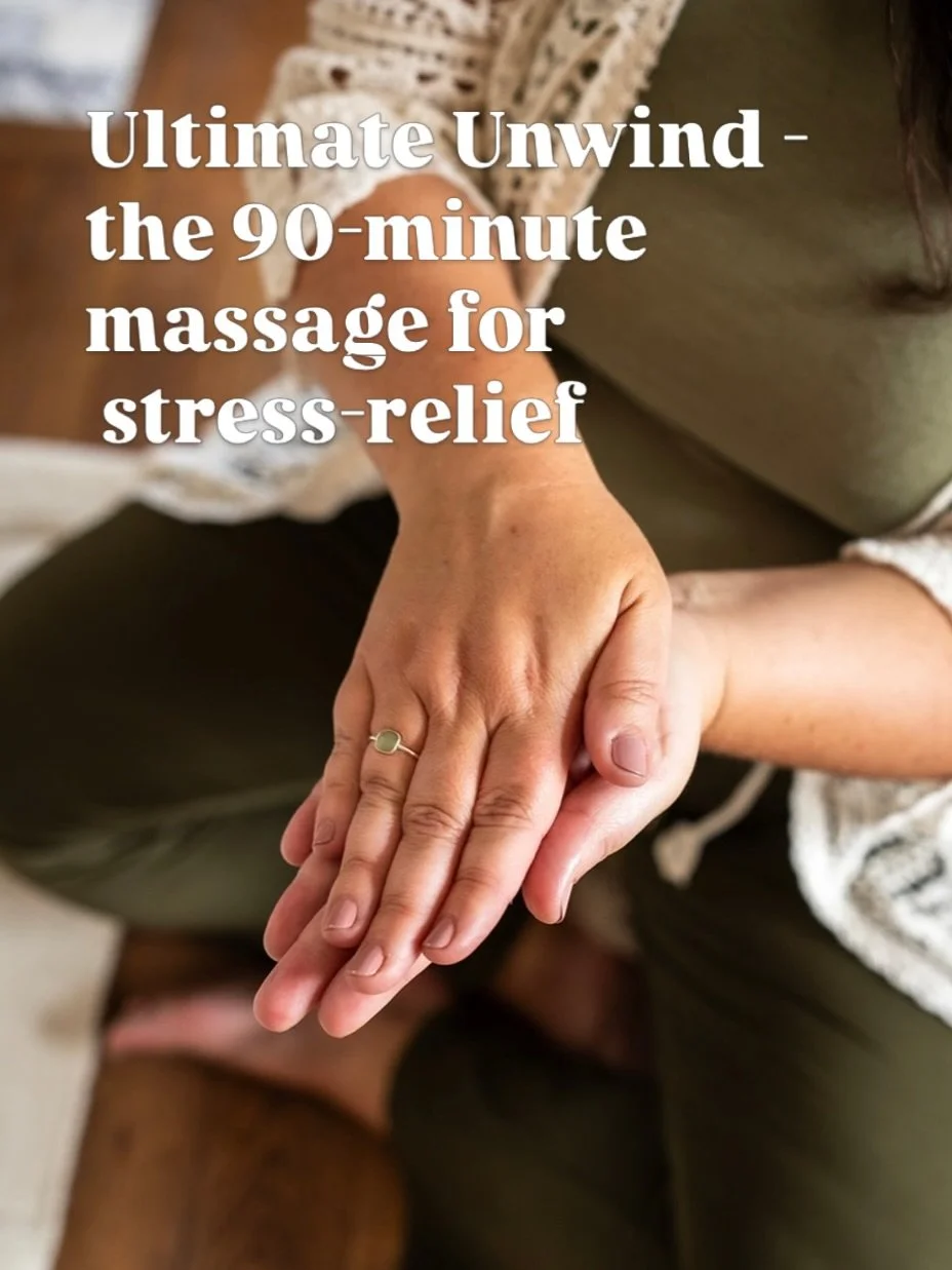 HOLISTIC WELL-WOMAN MASSAGE 🙌 The Ultimate Unwind ✨

My 90-minute massage treatments are back! When I relaunched my treatment menu in January, I took these off, but it turns out everyone missed them&hellip;so the 90-minute massage is back! 😌

✨This