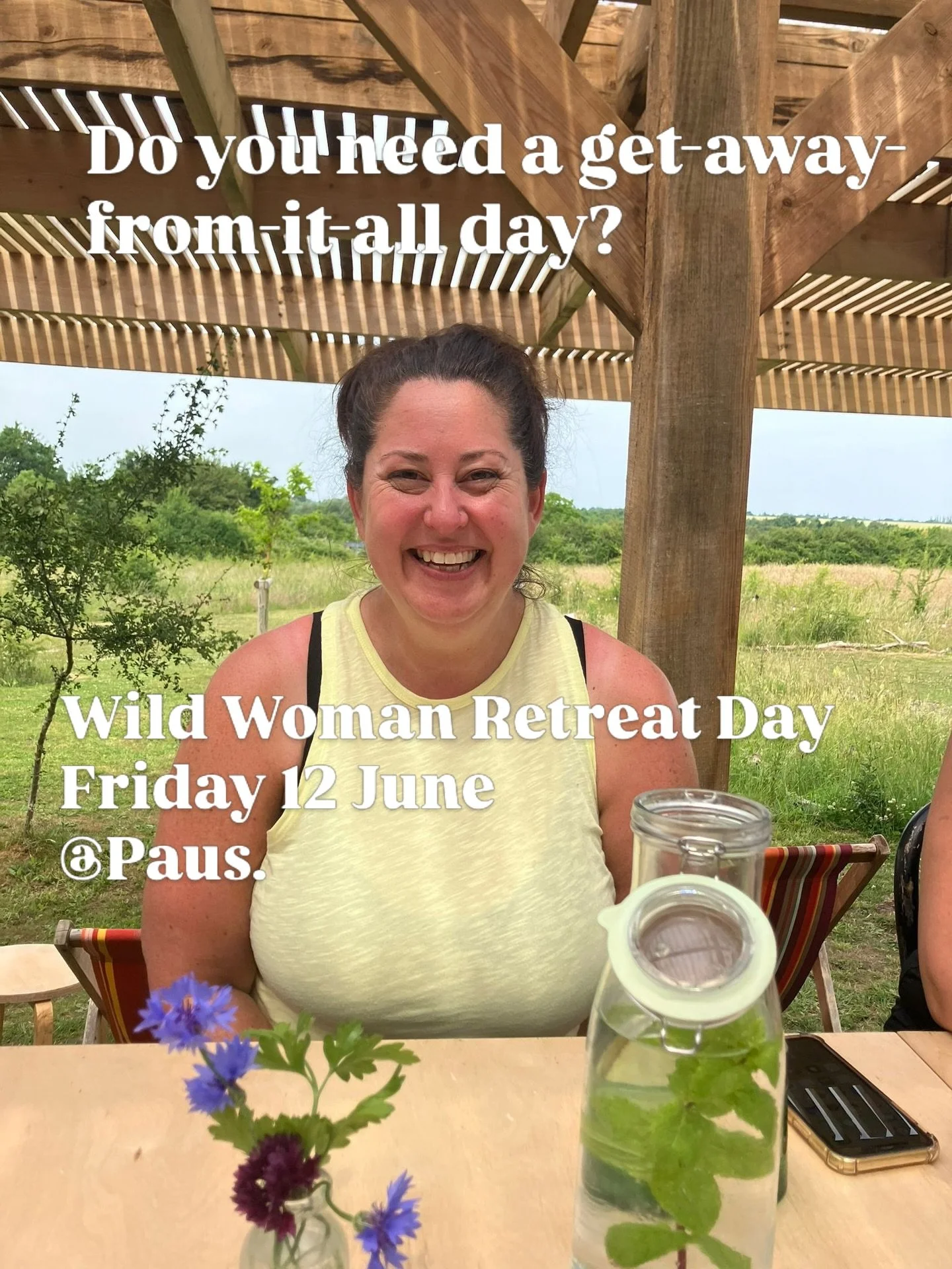 ☀️SUMMER RETREAT DAY☀️ Fri 12 June 🐝 THE WILD WOMAN RETREAT 🐝 

🙌 JUST 2 PLACES LEFT! 🙌 

So excited that this is just around the corner! 

🔸 Are you ready for a get-away-from-it-all day? 
🔸 Need to &lsquo;get-out-of-town&rsquo; for a bit? 
🔸 
