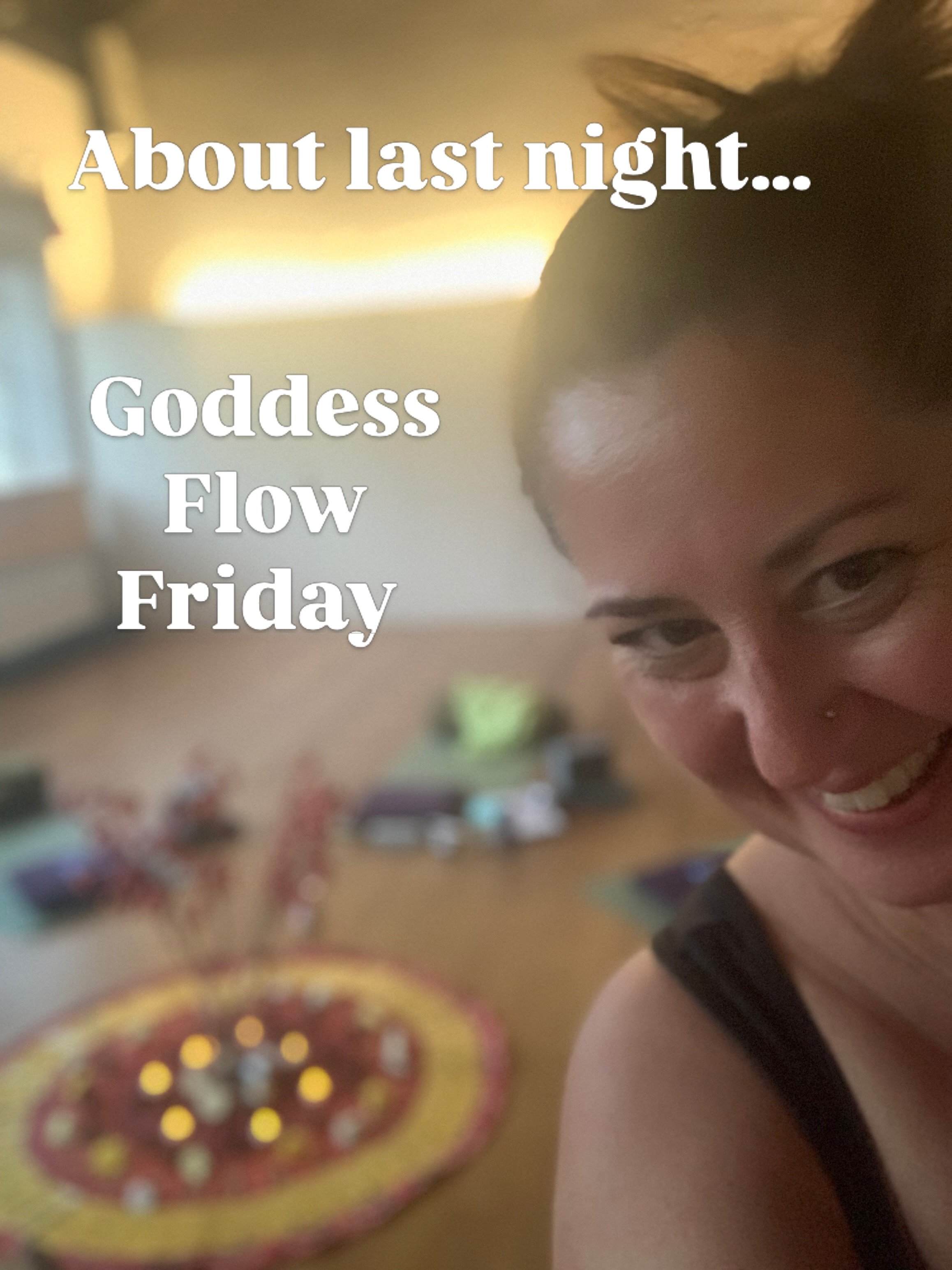 GODDESS FLOW FRIDAY ☀️🍂 Start-of-autumn 🍂☀️About last night&hellip; 😌

It really did feel like a transition between summer and autumn last night, arriving in warmth from the day, and leaving in the coolness of the evening air. 

Everyone said the 
