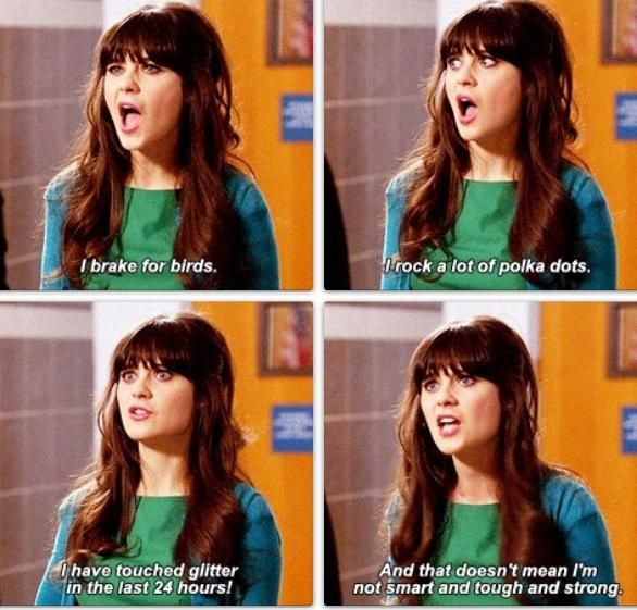 “We can’t be feminine and be feminists and be successful? I want to be a f--king feminist and wear a f--king Peter Pan collar. So f--king what?" - zooey deschanel (one of my favorite quotes )