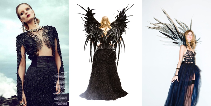 Whether it’s in high fashion or the Victoria’s Secret fashion show , the new gothic princess is a beautiful nightmare