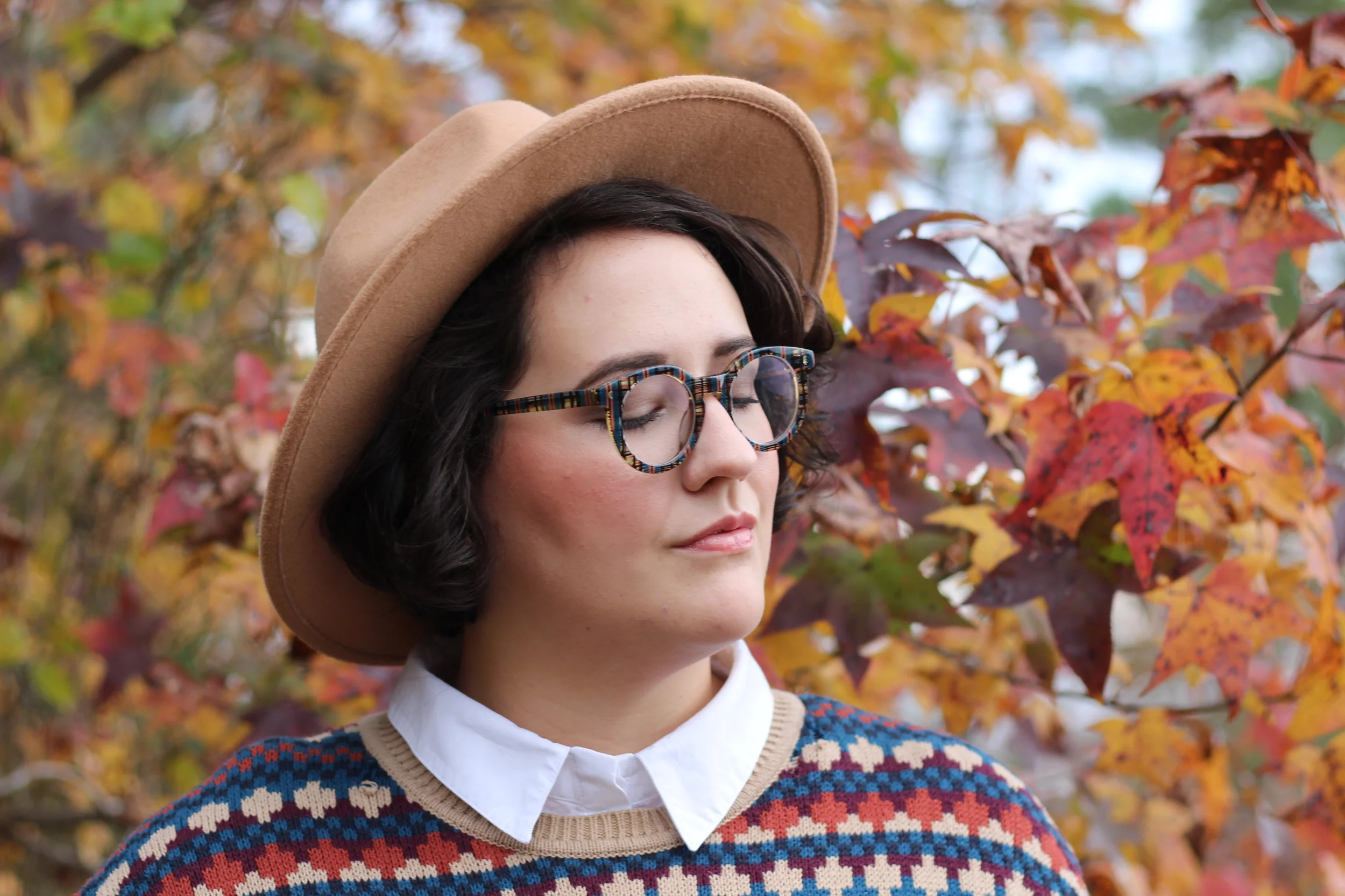 four-eyed and freaking happy about it