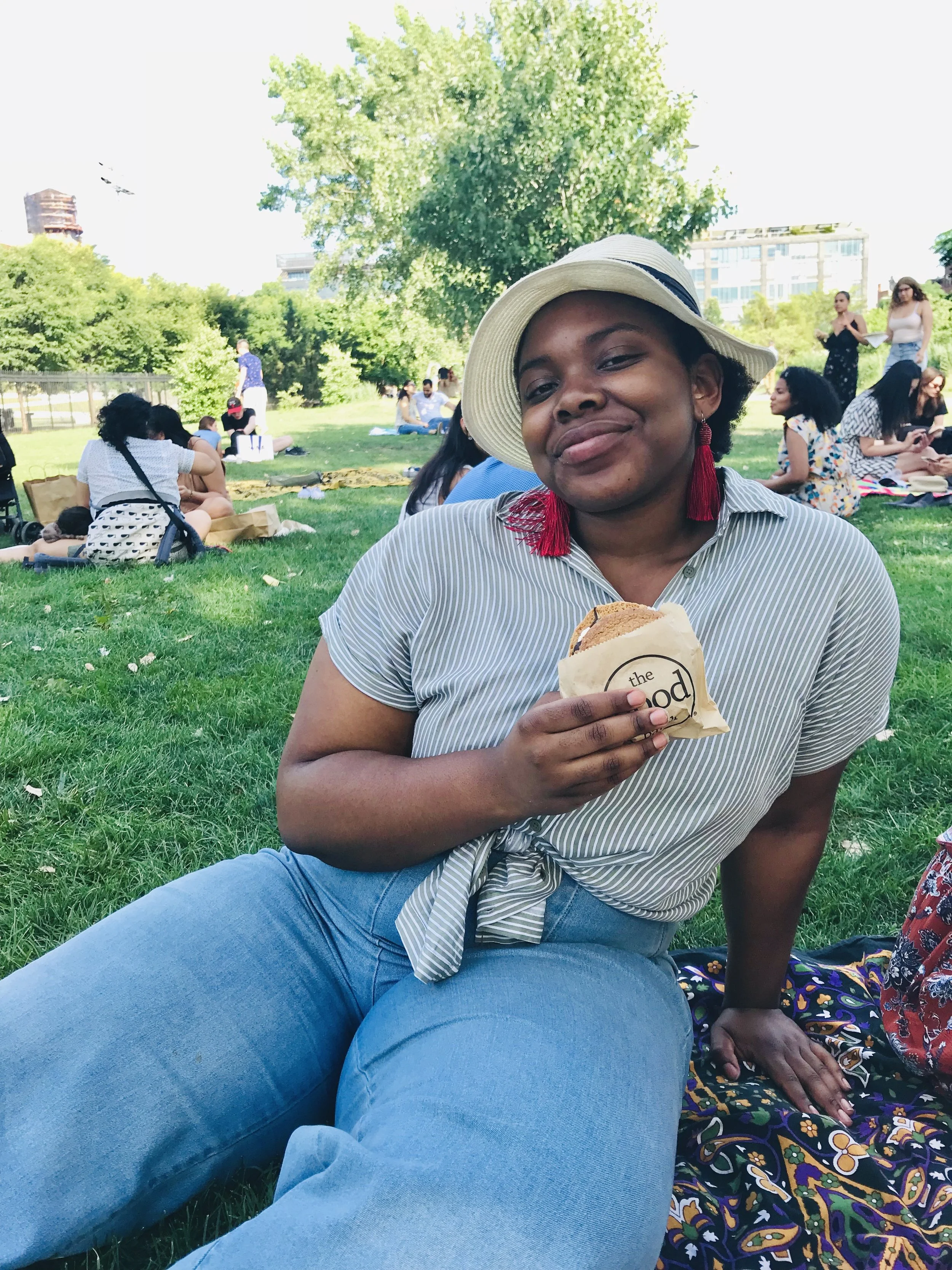 Chichi thinks there’s no greater resistance to life’s heaviness than park sits & ice cream.