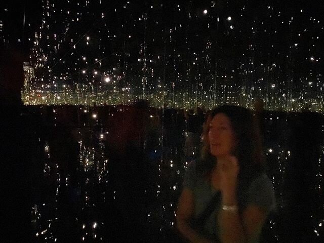 Kusama&rsquo;s infinity room at the new  Rubell Museum in Miami. Fantastic private collection in huge warehouse setting. #inspiringart #artisyoga