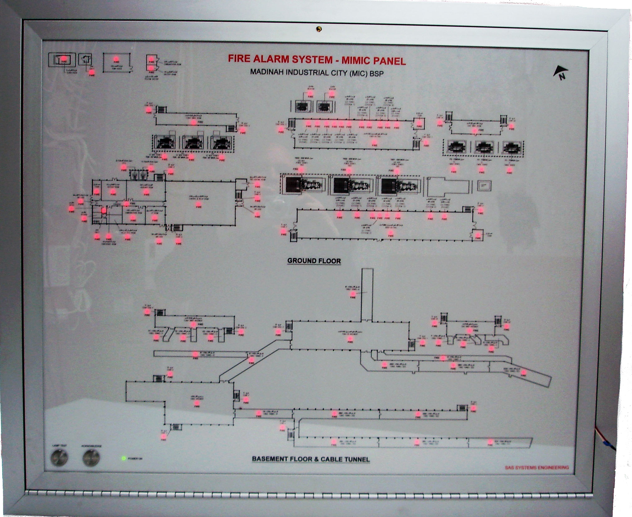 Smoke Purge Annunciator Panel