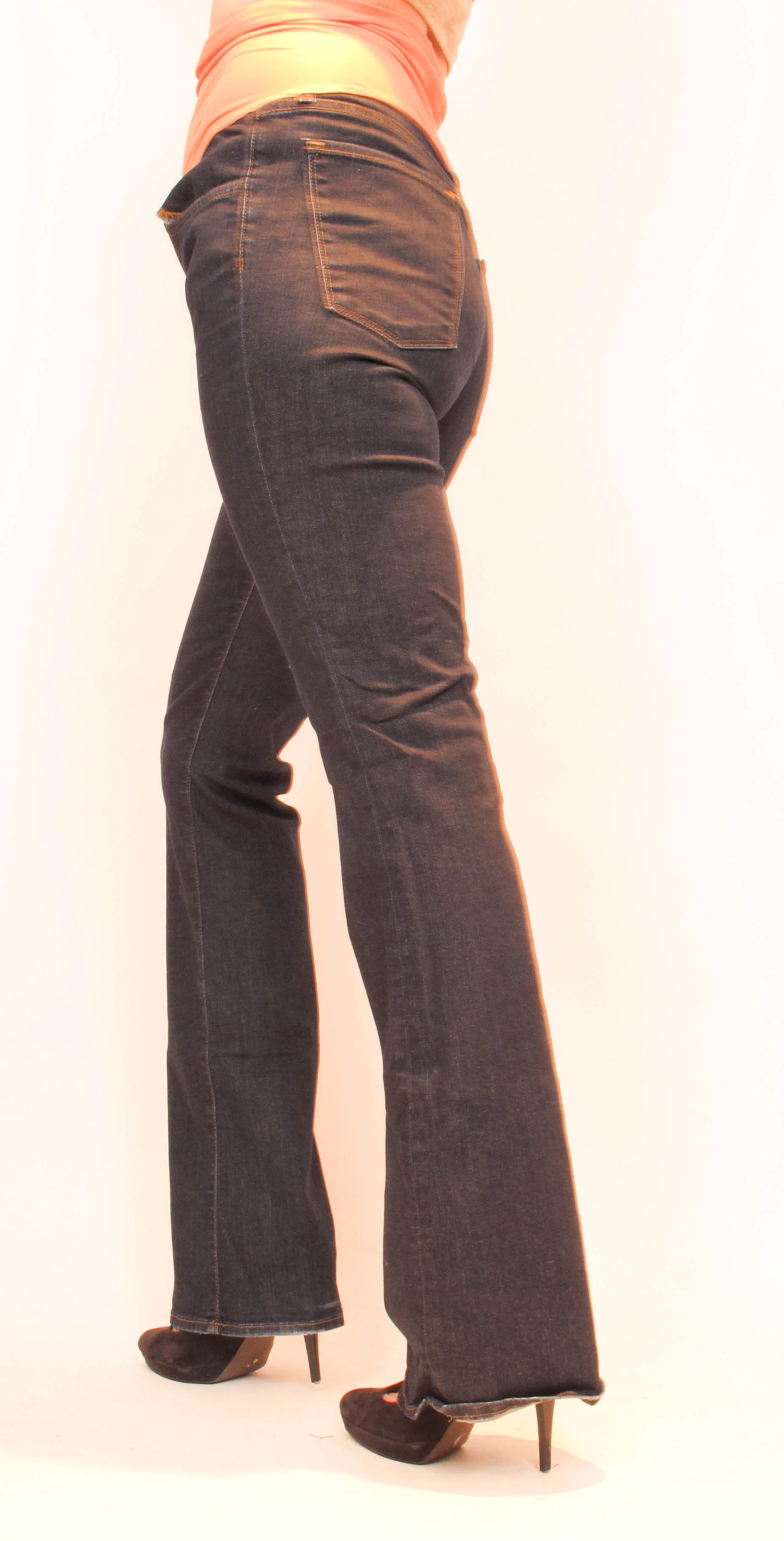 leather maternity jeans