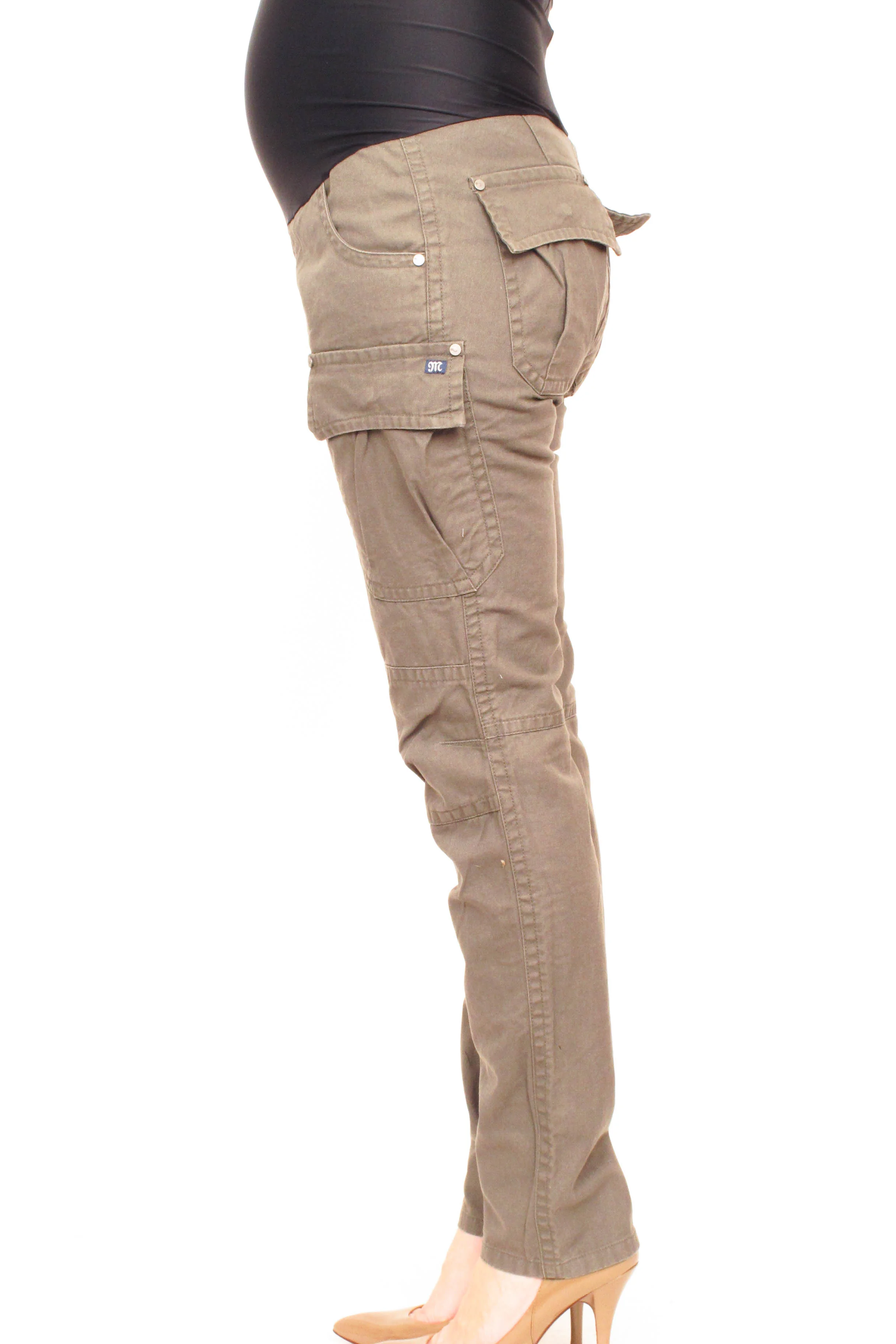 maternity khaki cargo pants