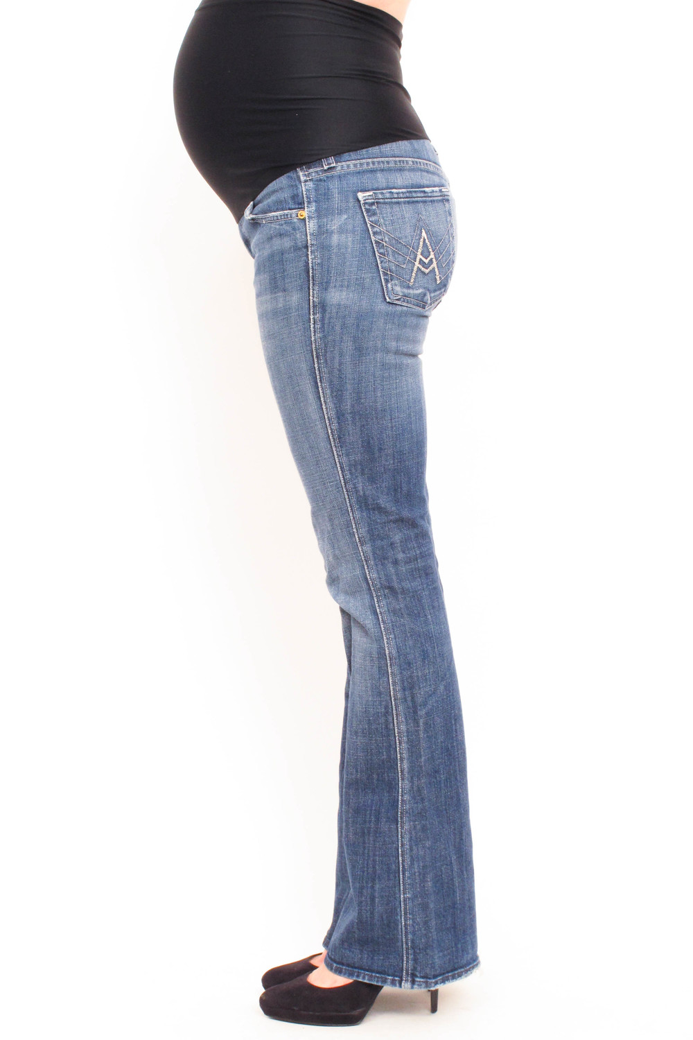 7 For All Mankind Flare Maternity Jeans 30 32.5 — She & Wolf