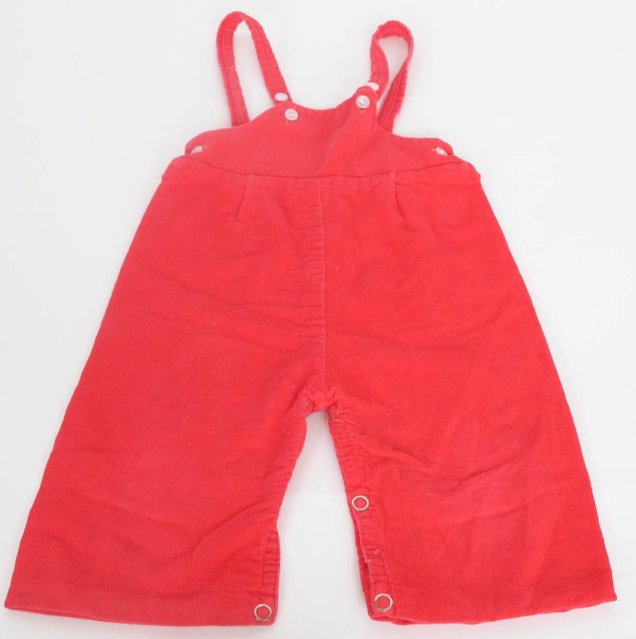 girls red overalls