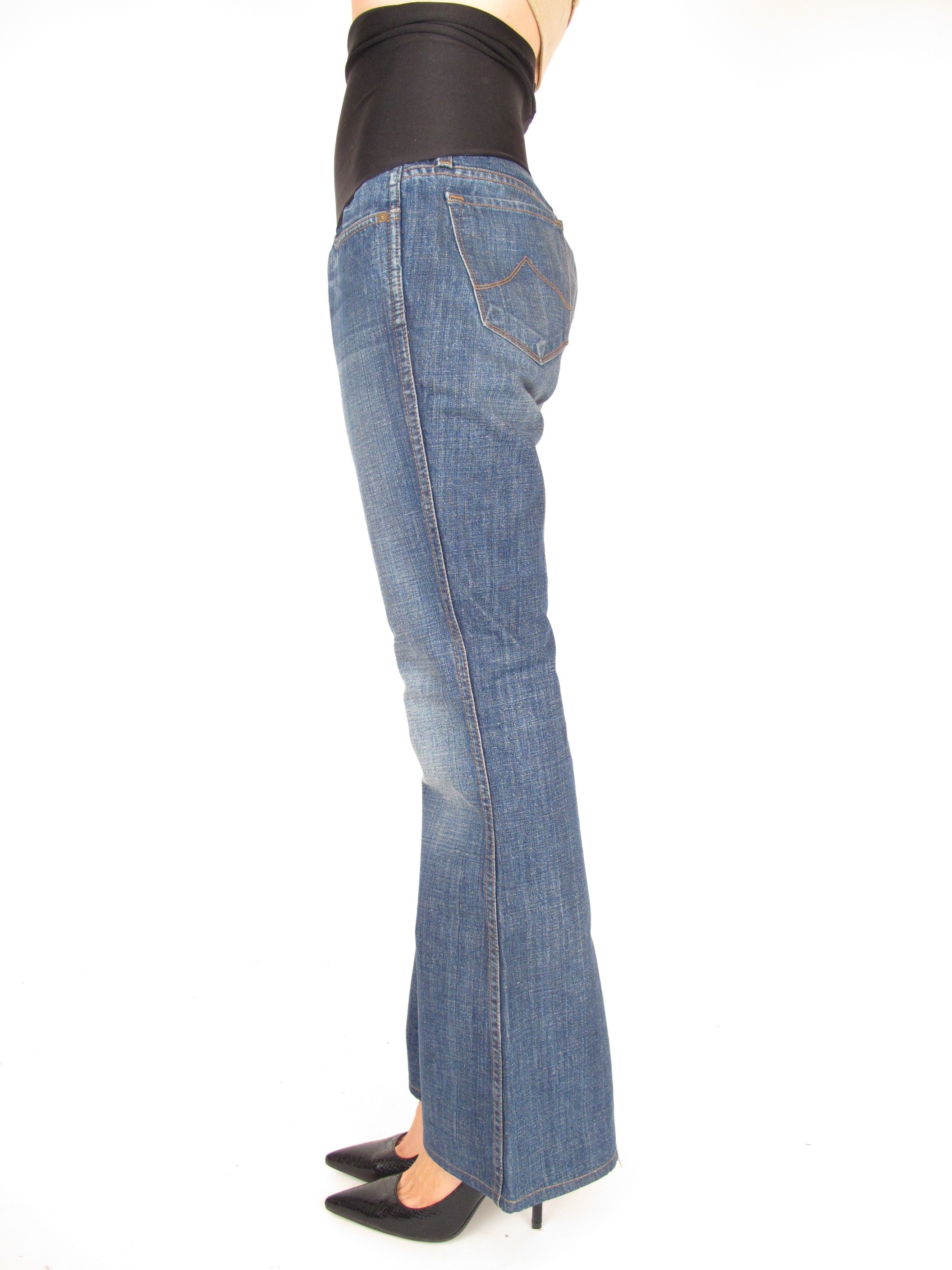 bell bottom maternity jeans