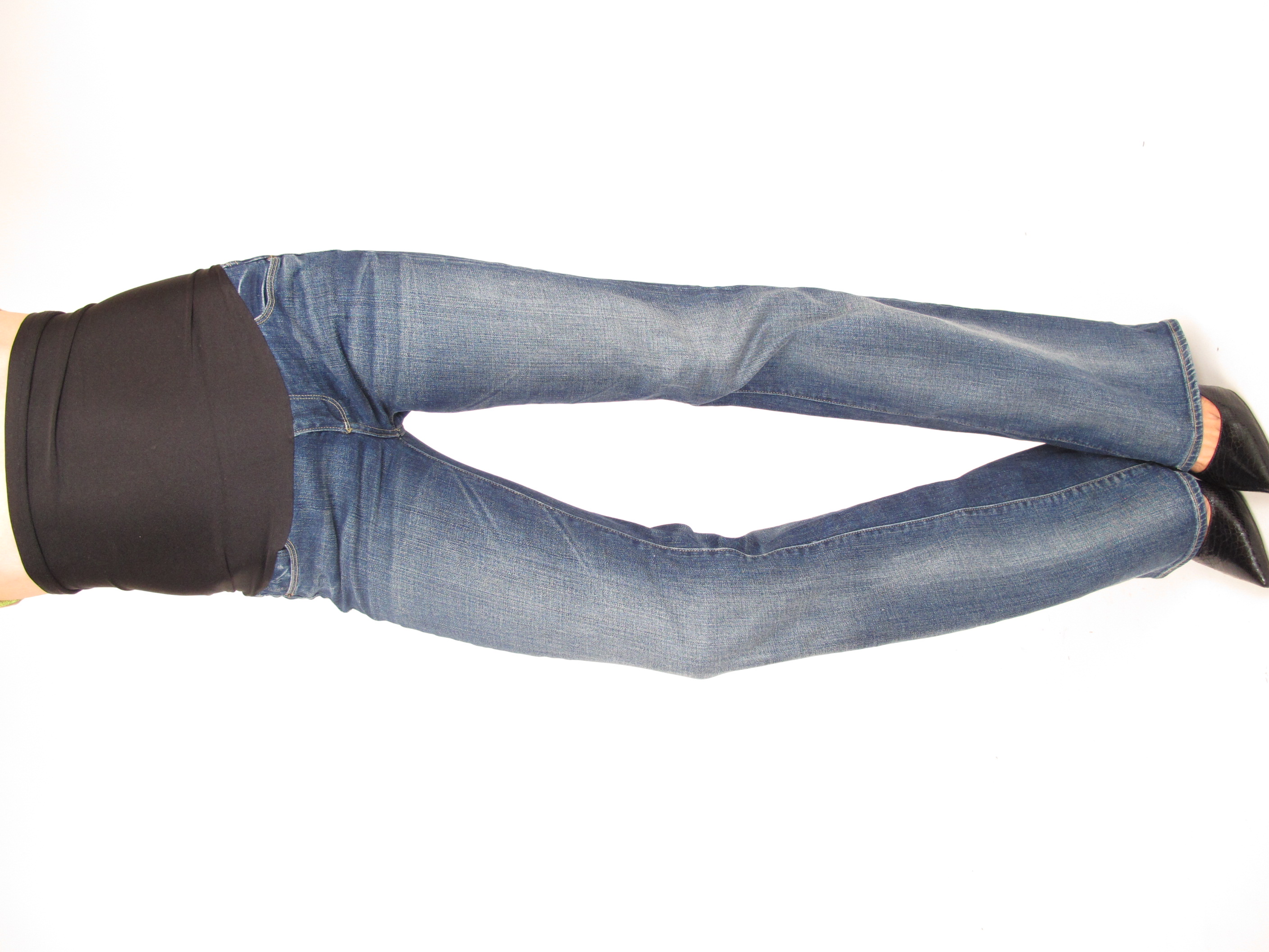 Paige Premium Denim Laurel Canyon Flare Maternity Designer Jeans 28x34 She Wolf