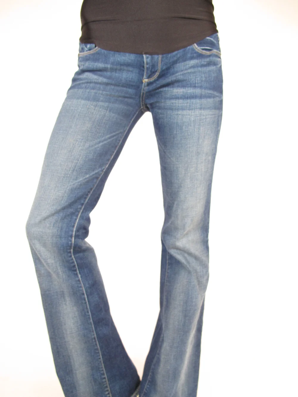 Paige Premium Denim Laurel Canyon Flare Maternity Designer Jeans 28x34 She Wolf