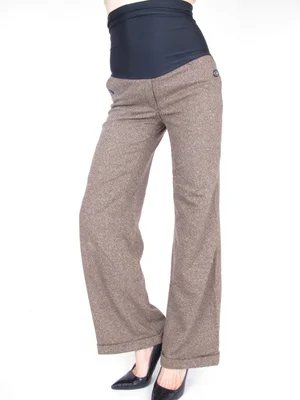 H&M Tweed Wide Leg Flare Maternity Pants 27 x 32  She & Wolf