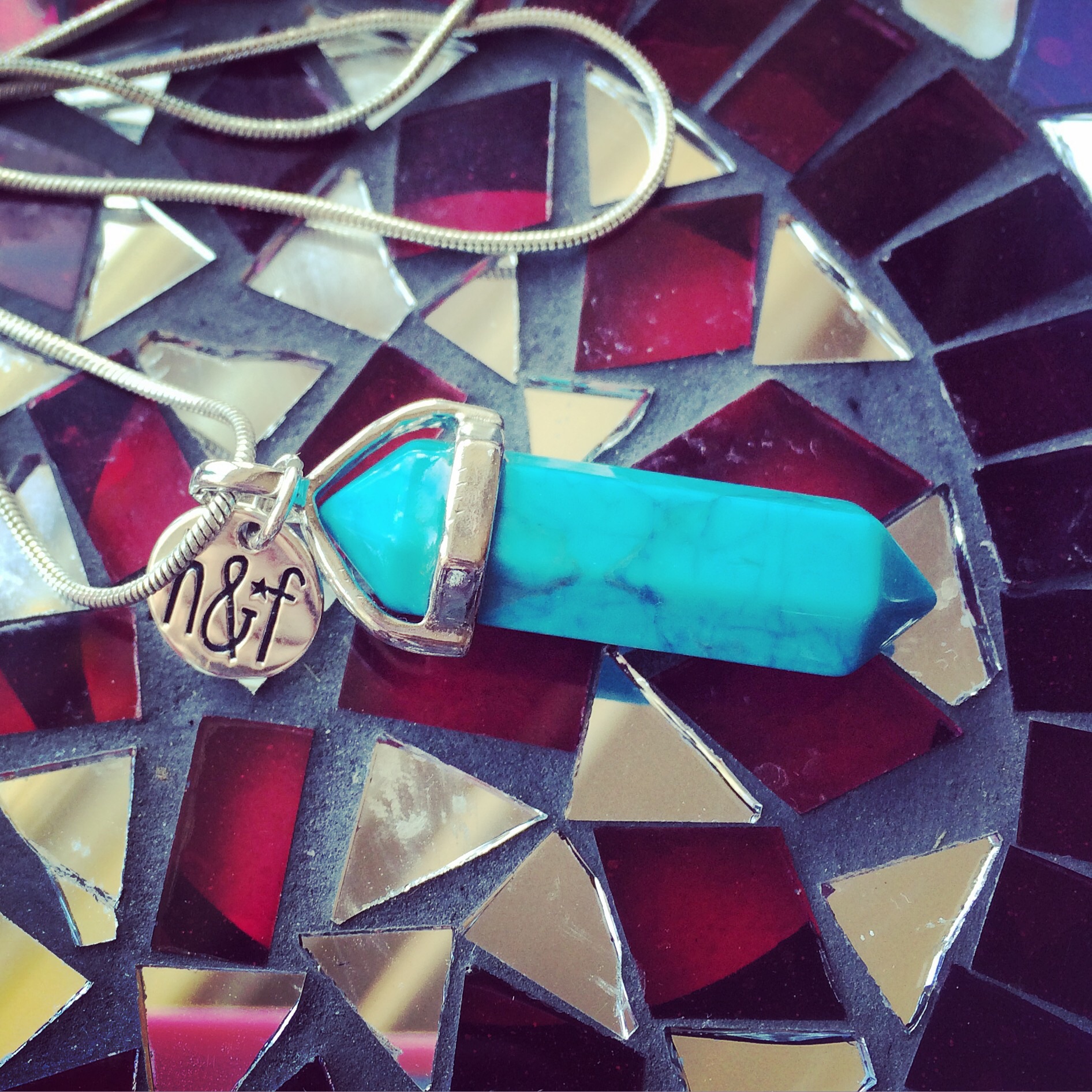 925 Sterling Silver Turquoise Point Pendant