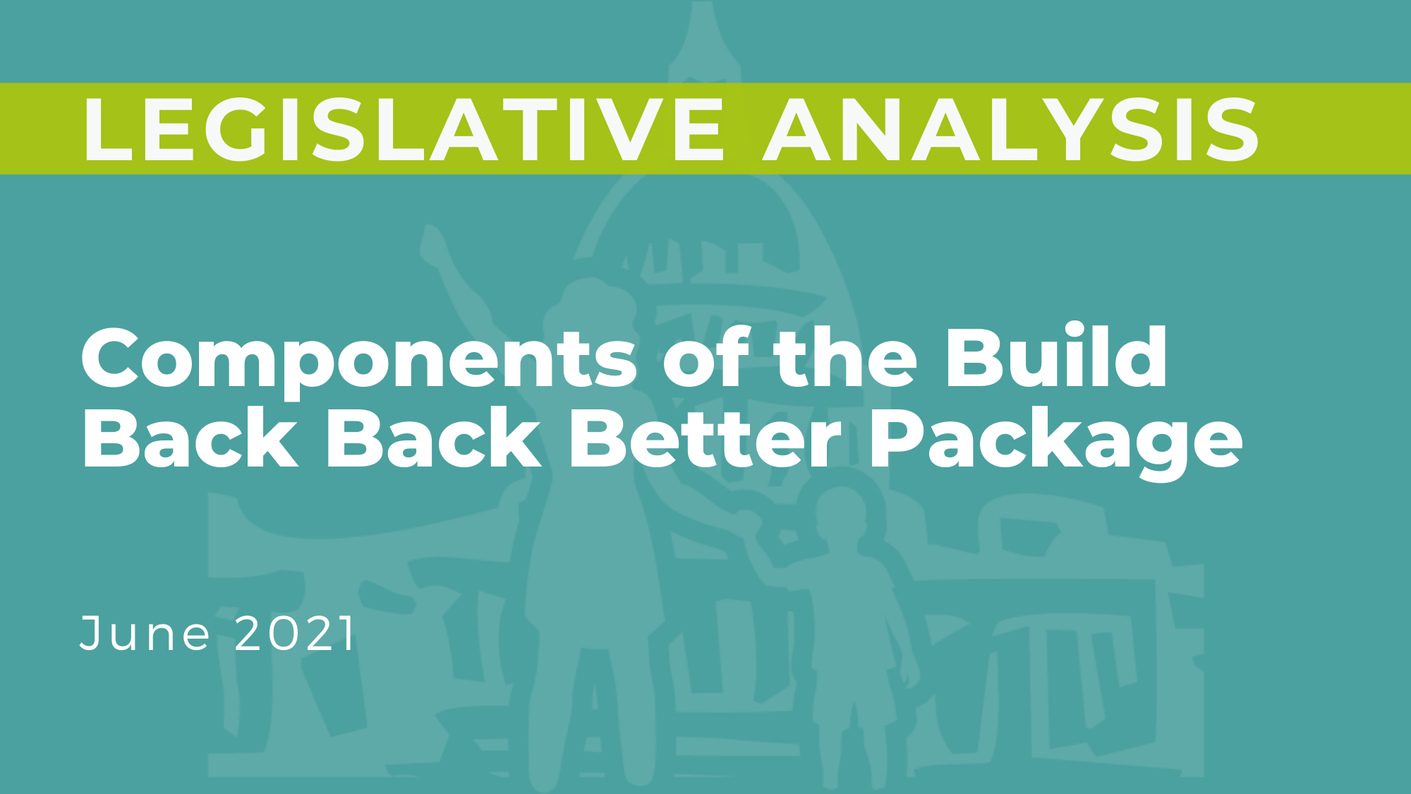 Components of the Build Back Better Package