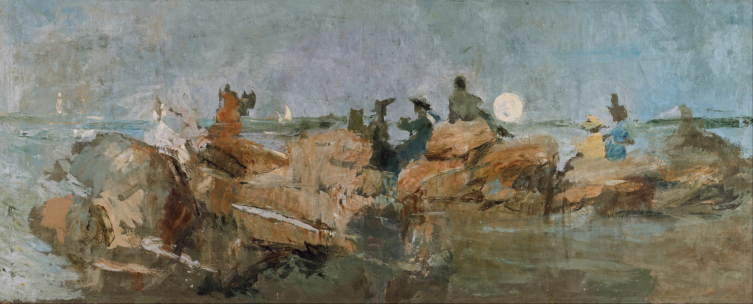 Ignacio Pinazo Camarlench, Sunset on the Jetty III, Institut Valencià d'Art Modern (IVAM)