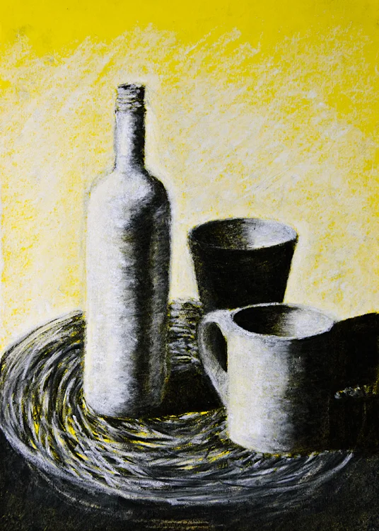 Charcoal and chalk