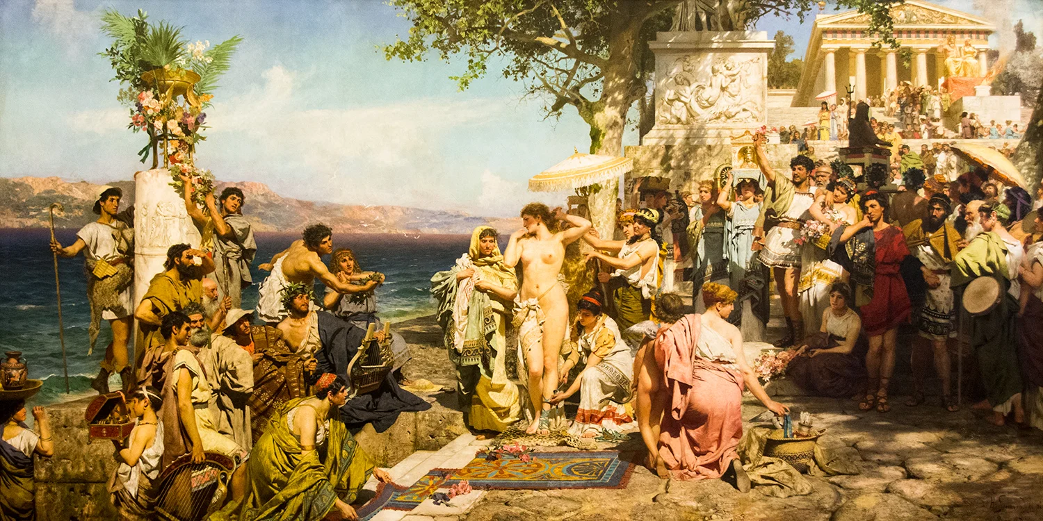 Henryk Siemiradzki, Phrine at the Festival of Poseidon at the Eleusinia (1889)
