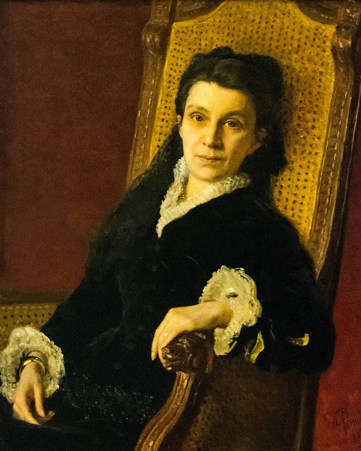 Ilya Repin, Portrait of Polixena Stasova (1879)