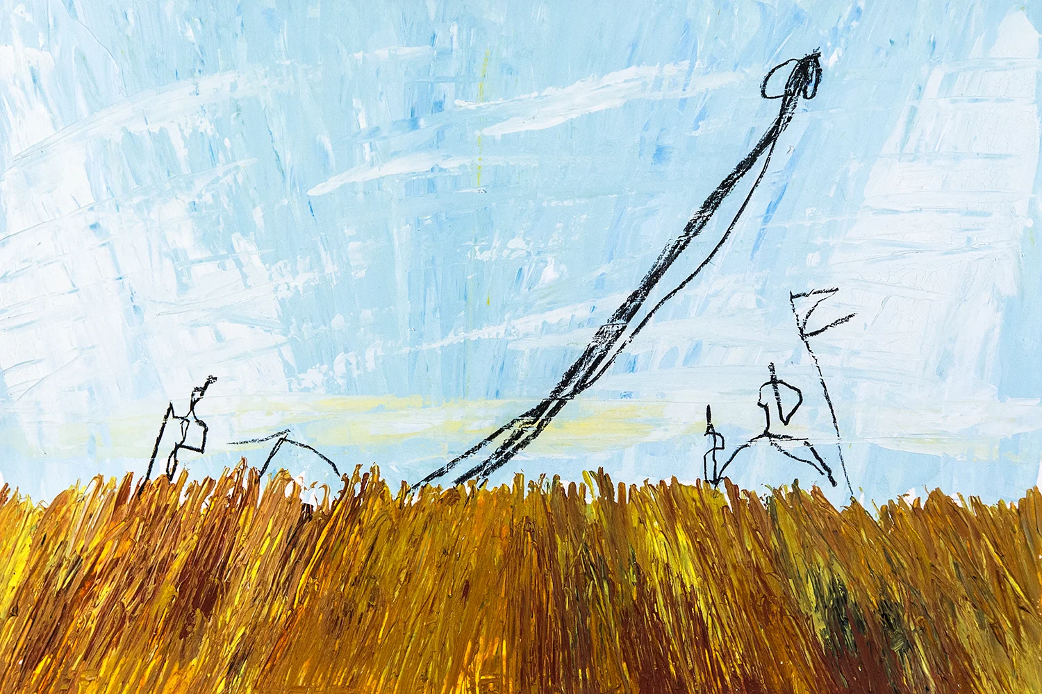 Valencia Series: Fly Over the City!, 72x52cm, oil on paper (private collection)