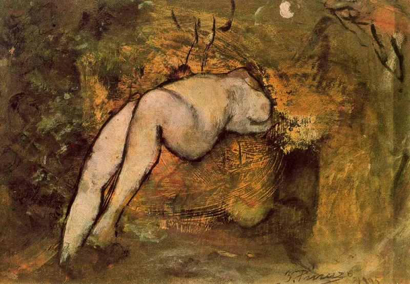 Ignacio Pinazo, female nude