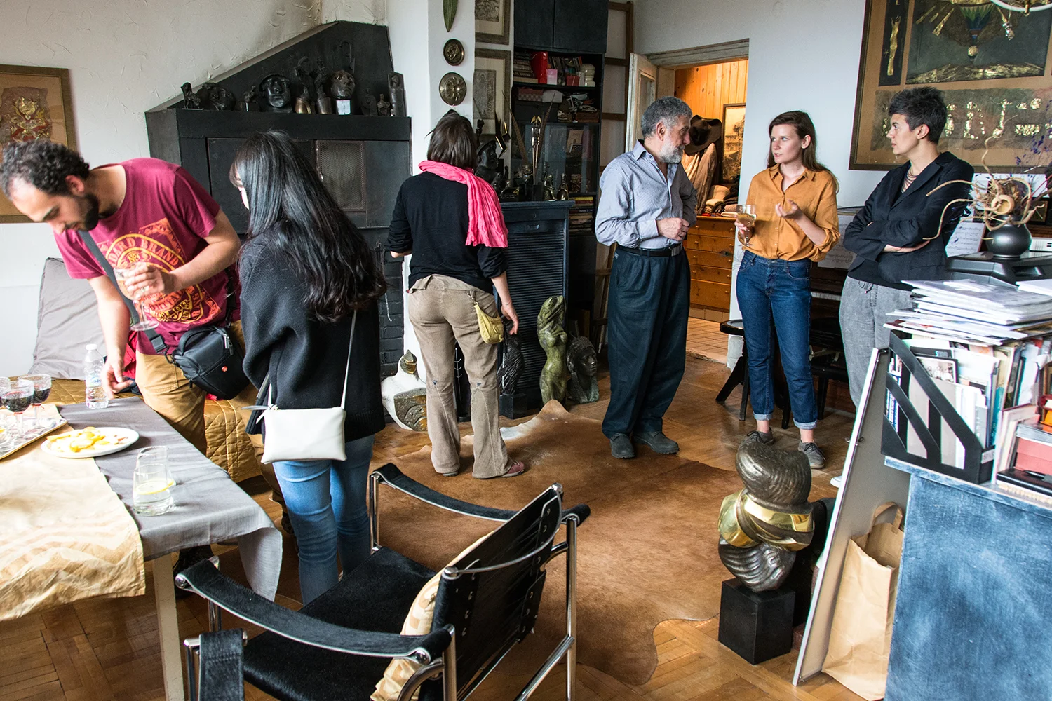 In Todor Todorov's and Daniela Todorova's studio