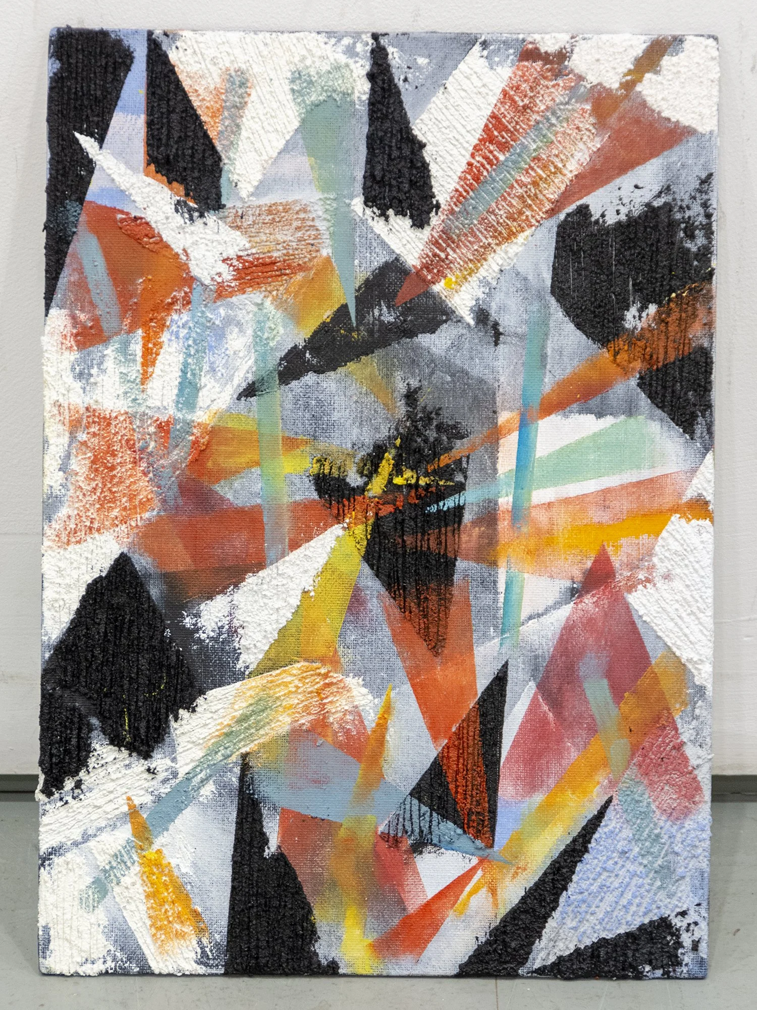 The City LXV, oil impasto on canvas board, 35x25 cm, £295 (framed). The City series started out as very playful experiments on small surfaces using paint left over from working on larger pieces. In the end the series took on a life of its own and is 