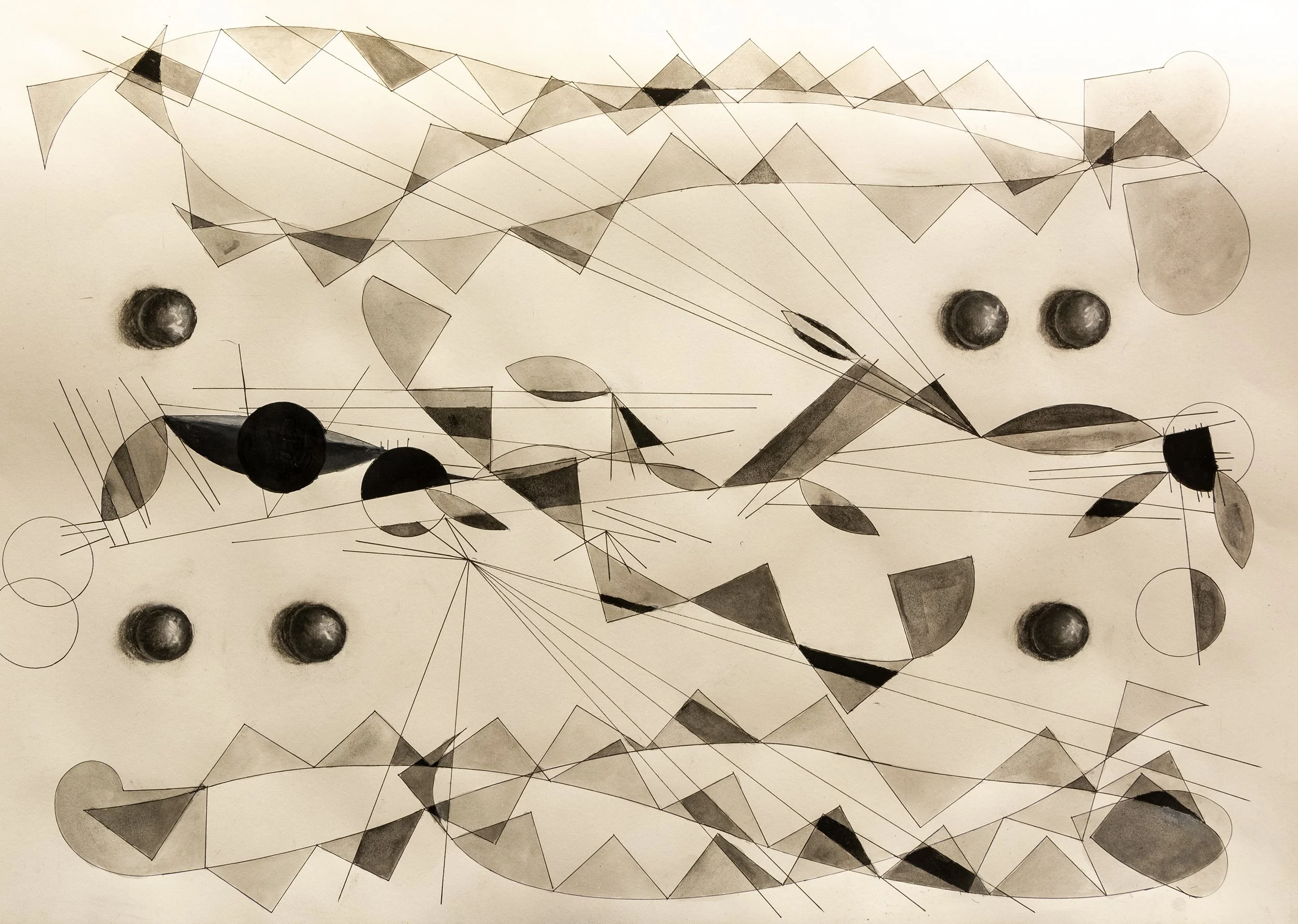 Rotulador, tinta y carboncillo sobre papel, A2 (59.4 x 42 cm)