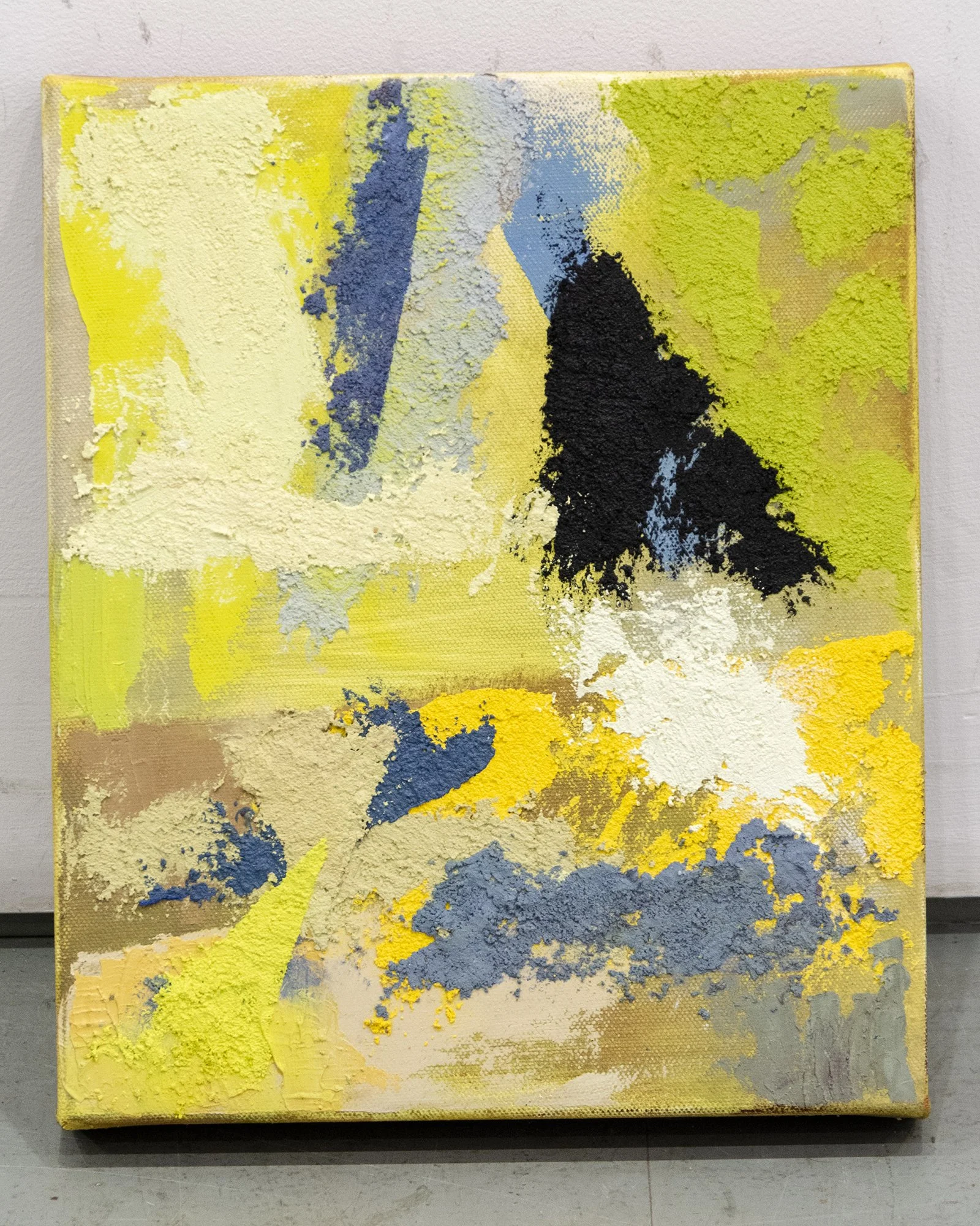 Small Worlds XXXIII, oil on canvas, 30x25 cm, £295. These small-scale pieces started out as experiments with paint left over from working on larger paintings. They soon became a separate body of work with a life of their own.