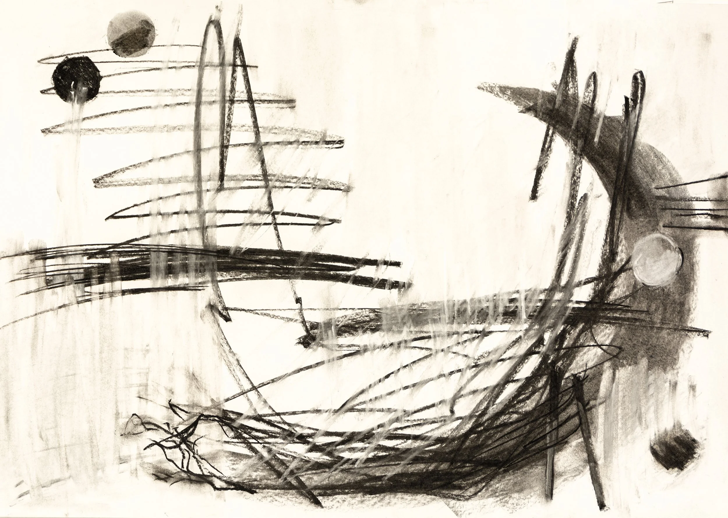 Carboncillo y tiza on paper, A2 (59.4 x 42 cm)