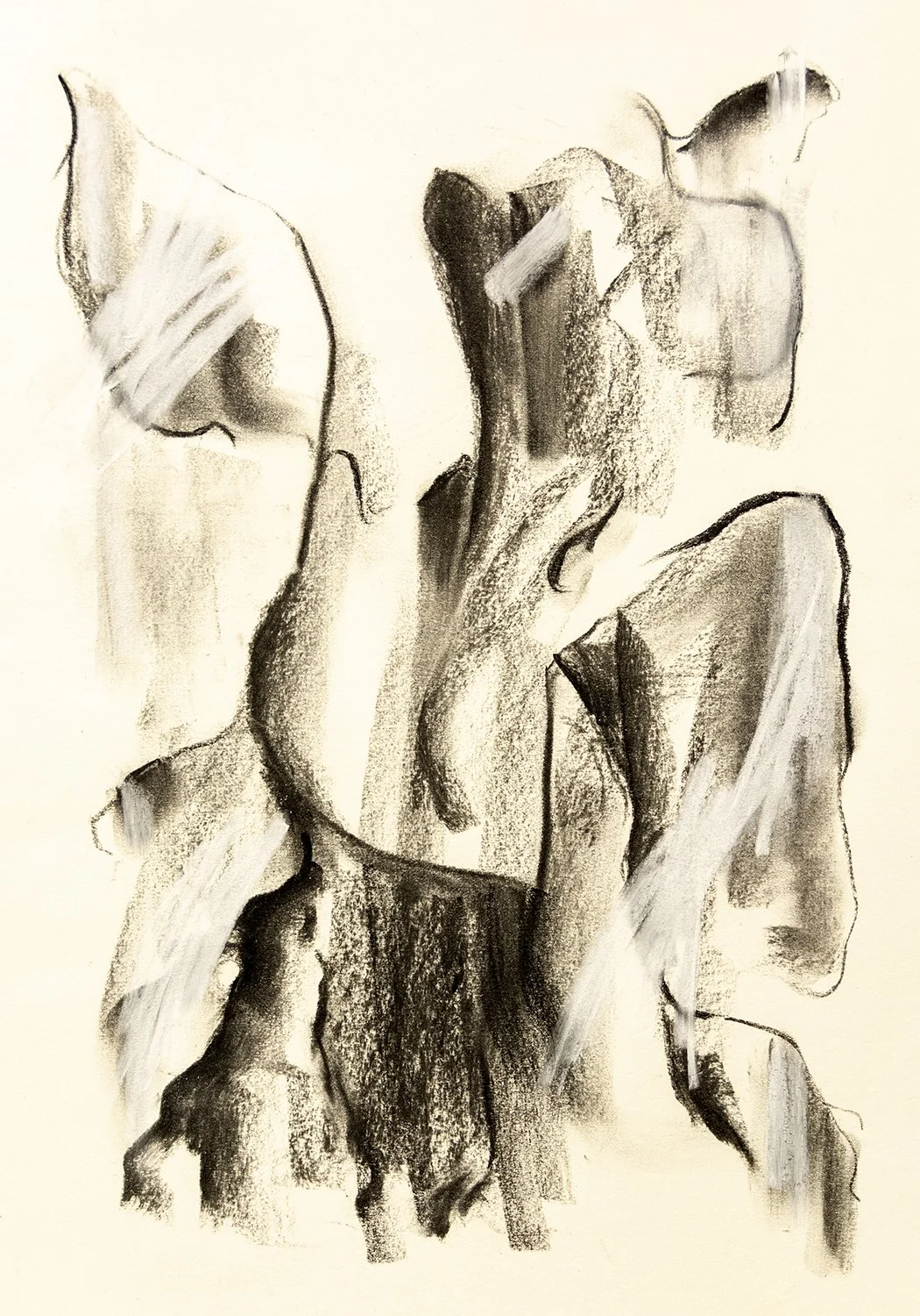 Ícaro, carboncillo y tiza sobre papel, A2 (59.4 x 42 cm)