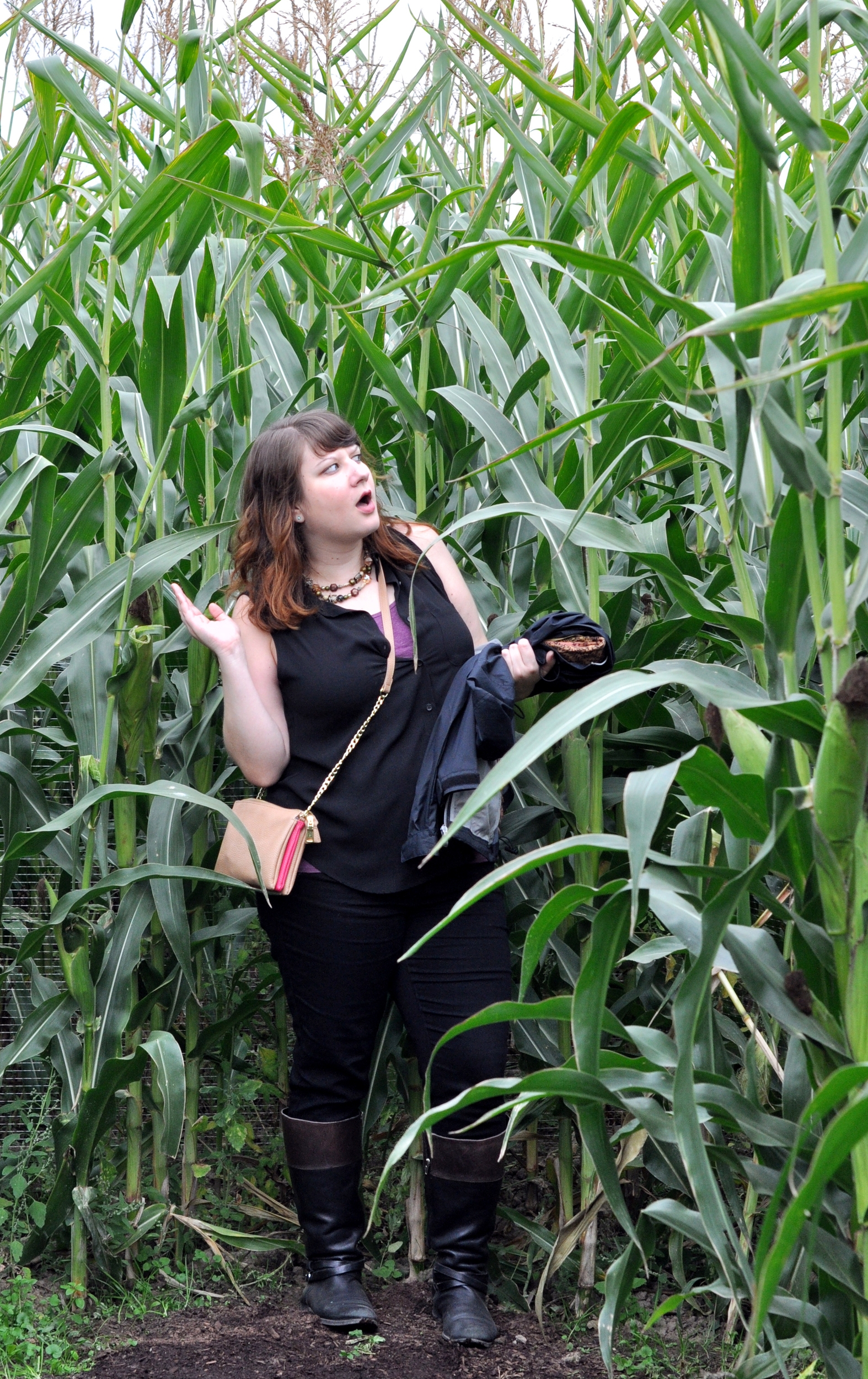 This picture was taken while pretending to be lost - moments later we actually were lost.