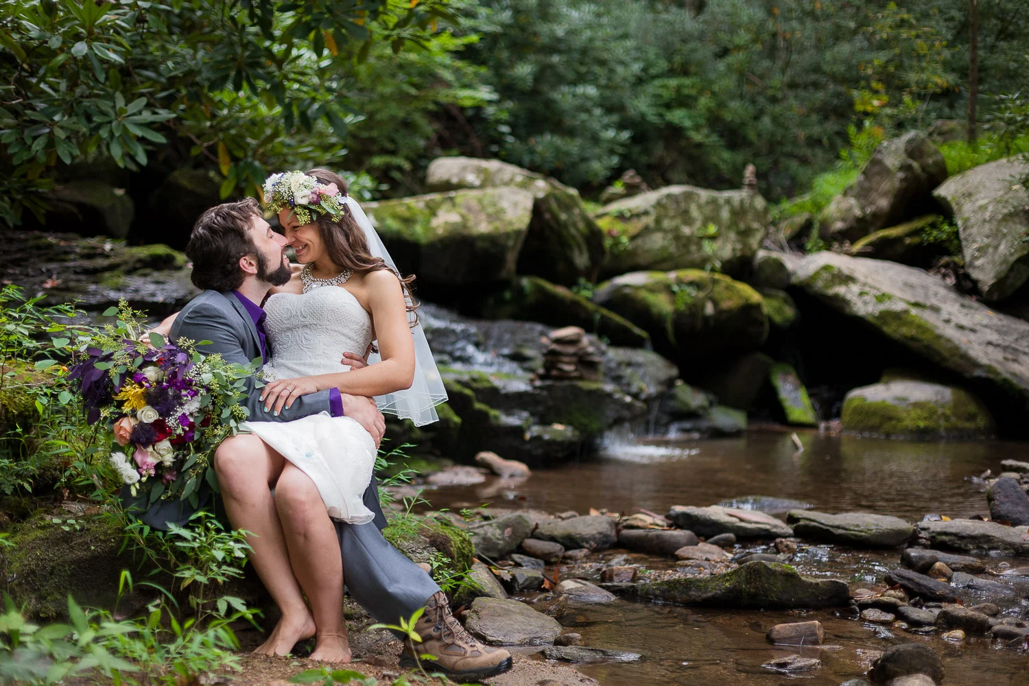 Laughing Waters Retreat Wedding