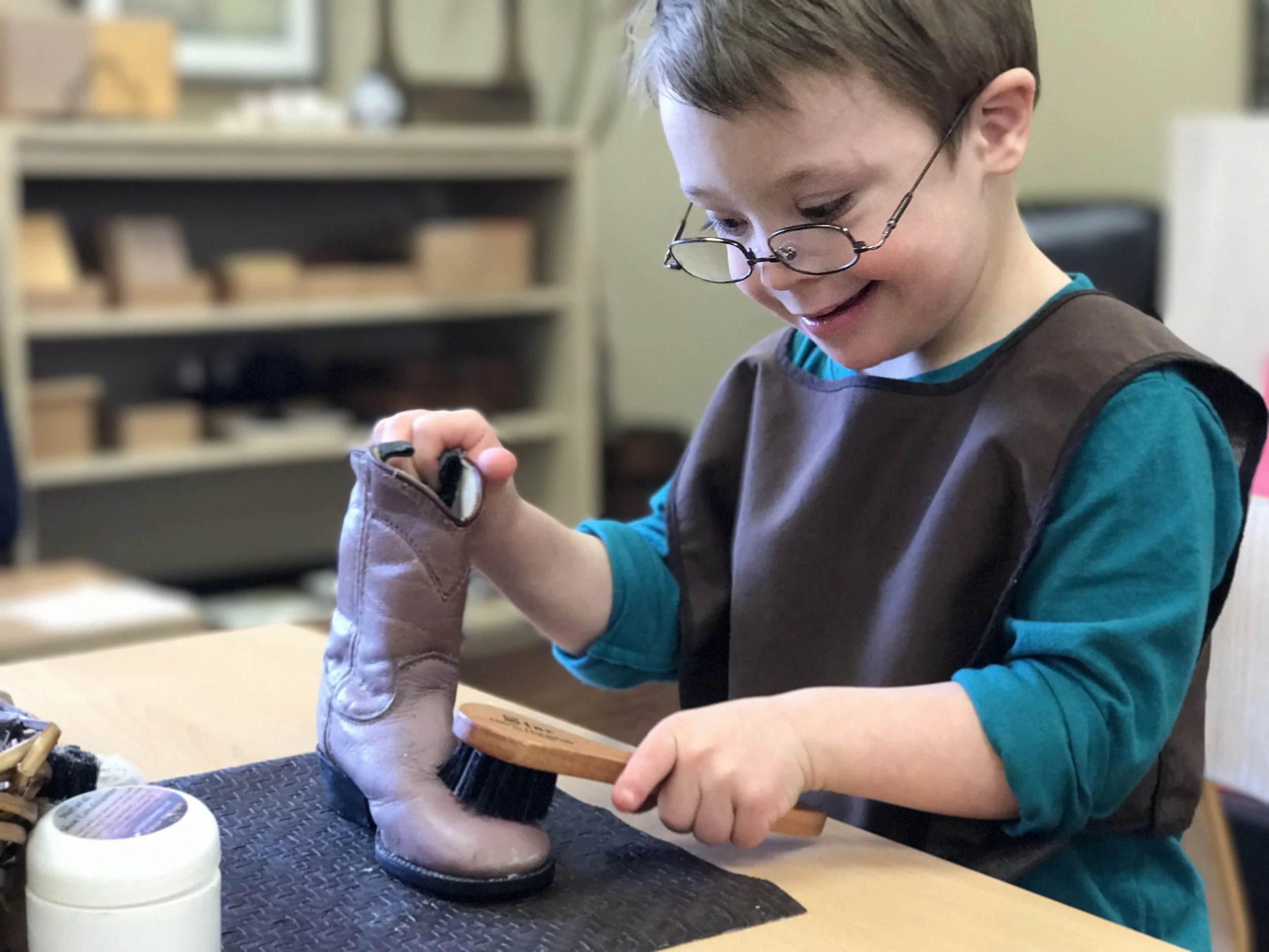 Practical Life: Shoe Polishing