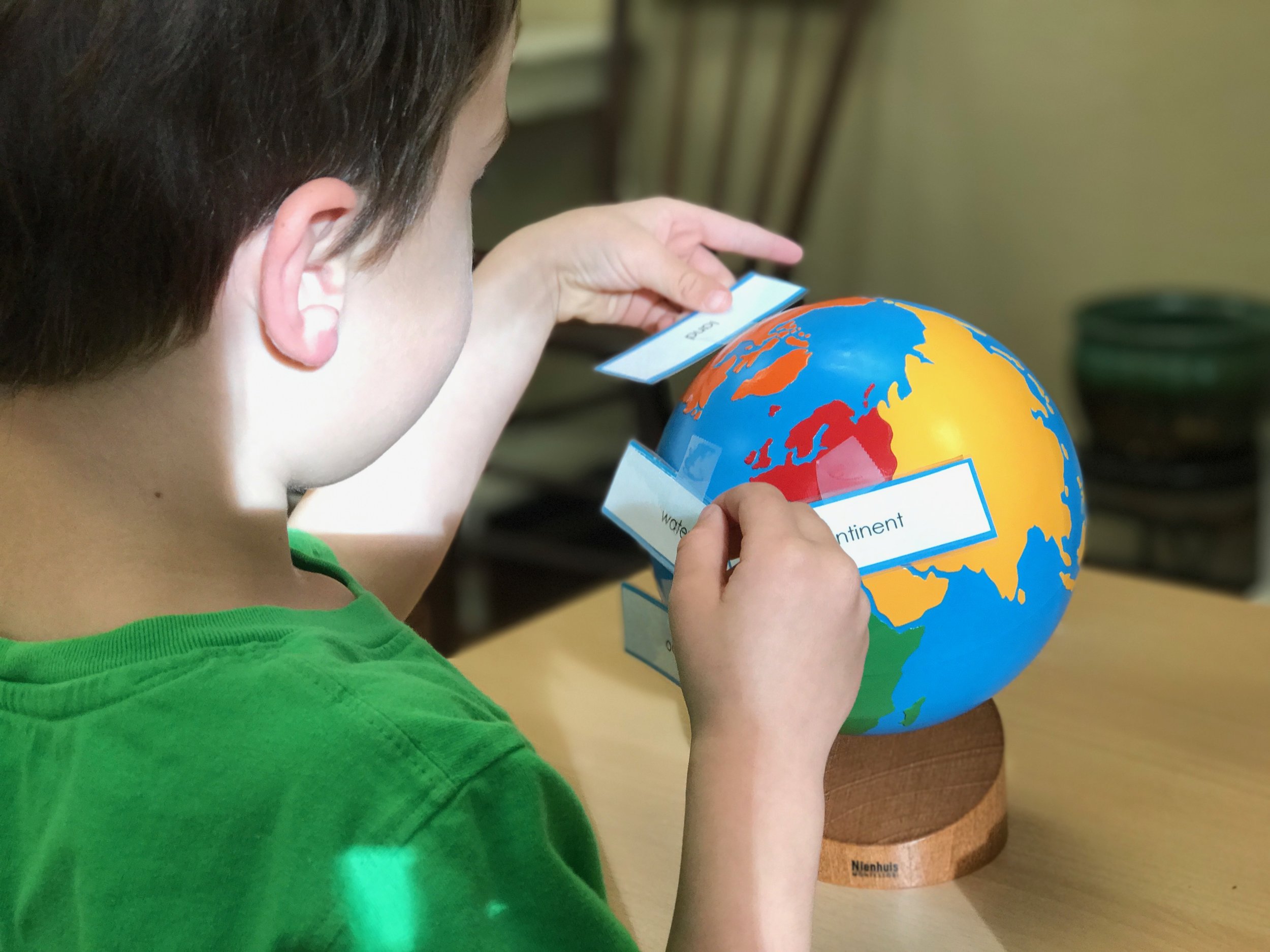 Labeling the Painted Globe