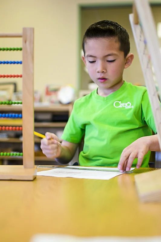 Addition and Subtraction on the Large Bead Frame