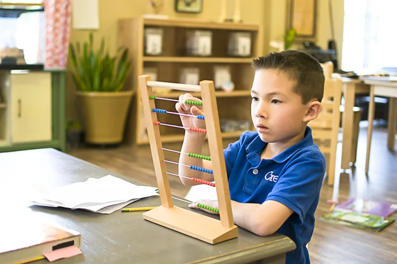 Addition and Subtraction on the Large Bead Frame