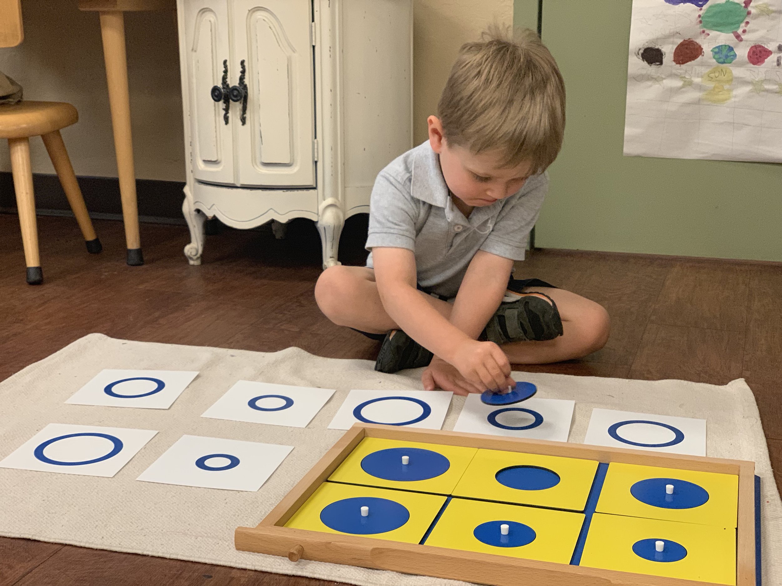 Geometric Cabinet; Card Activity