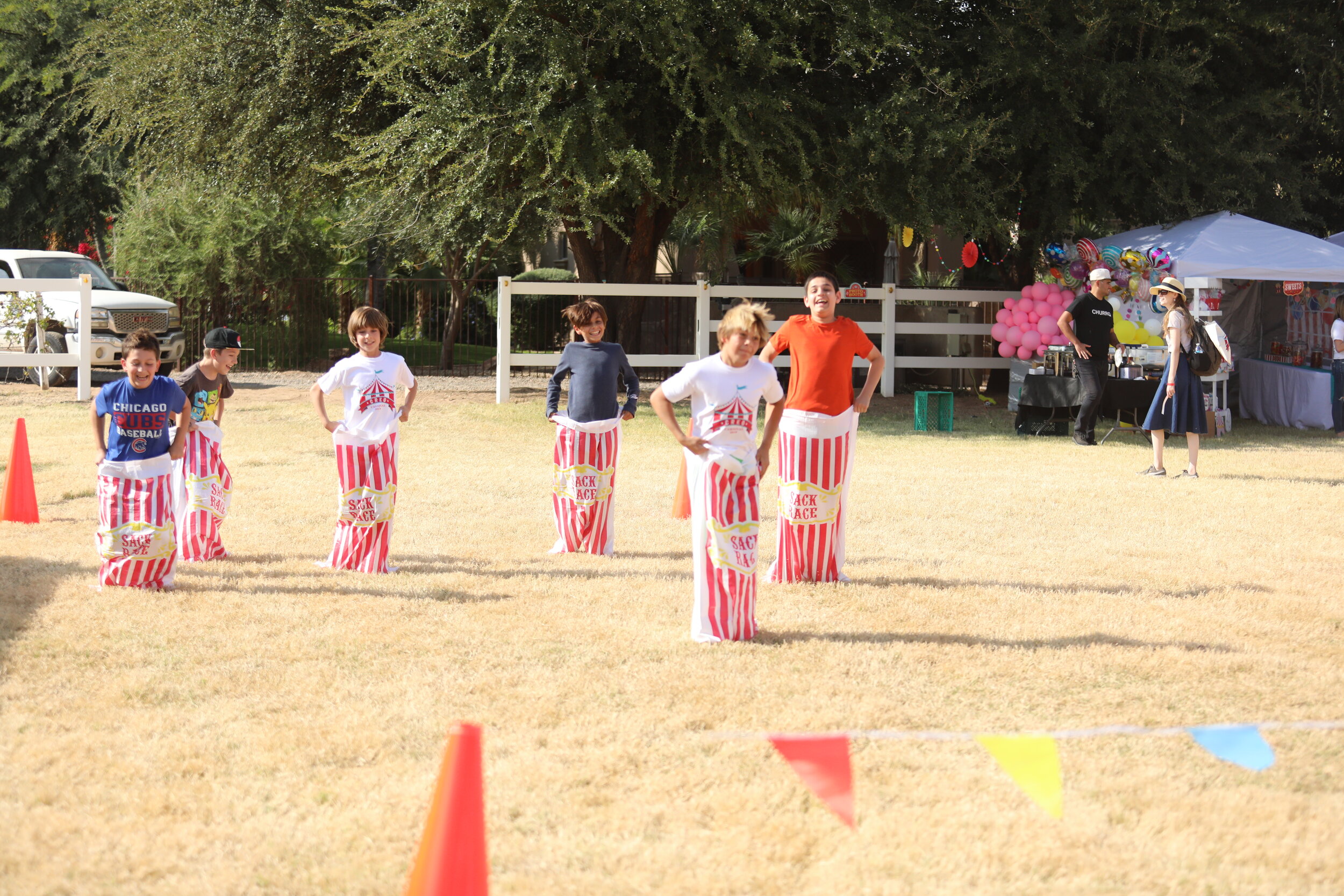 Sack Races with Ms. Fernando and Ms. Denise!