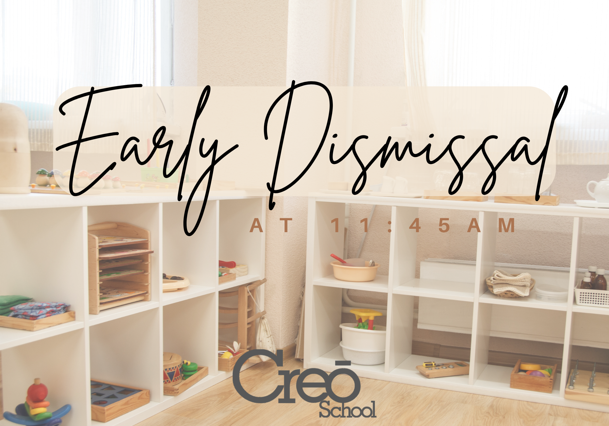 ALL: Half Day for All - Dismissal @ 11:45AM