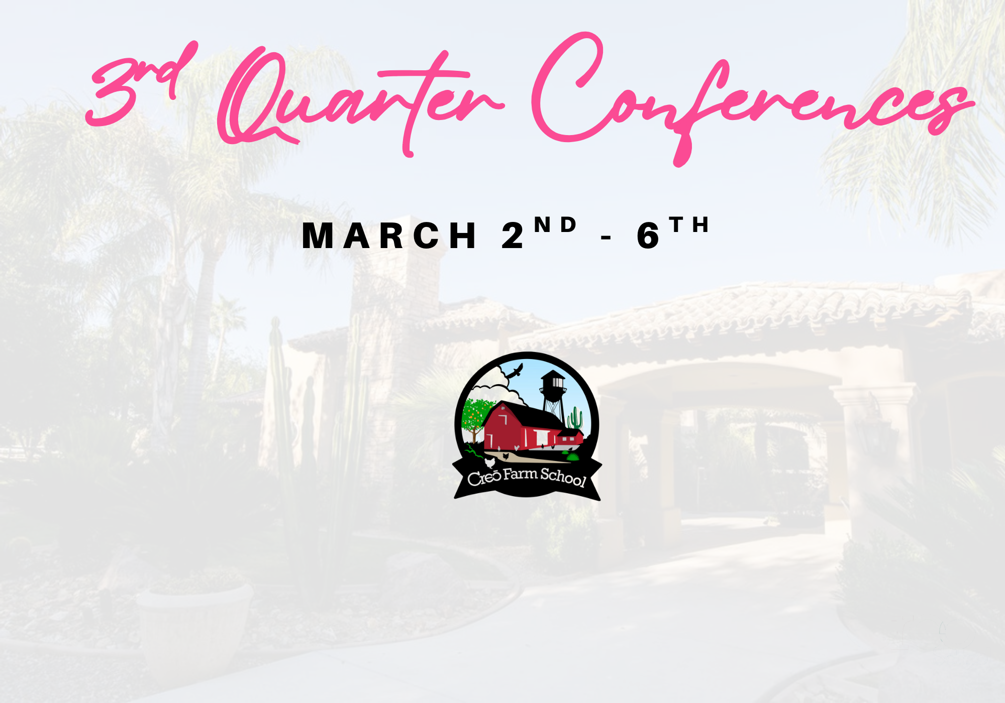 FARM: Third Quarter Conferences